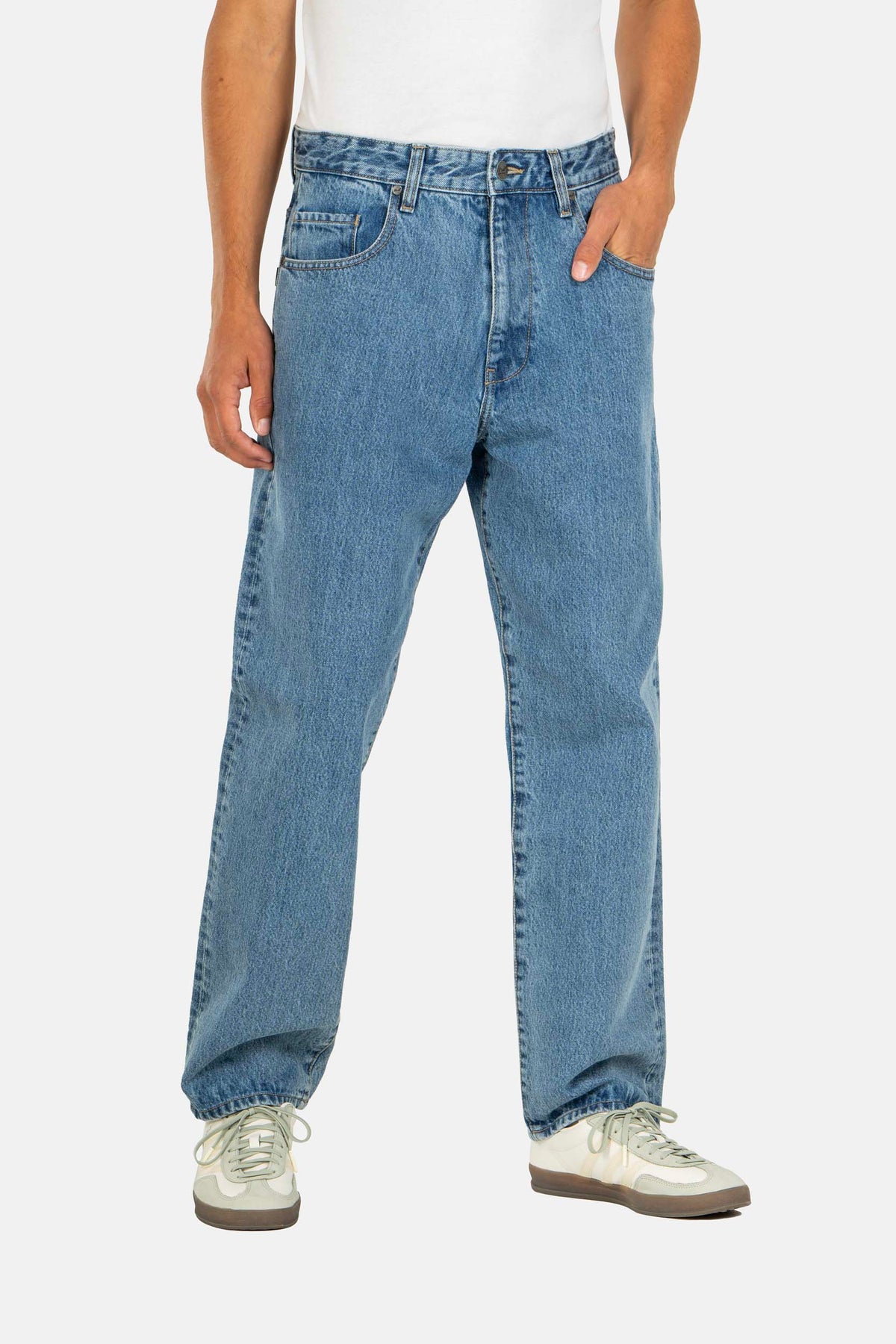 Organic Solid Vintage Smoke Blue