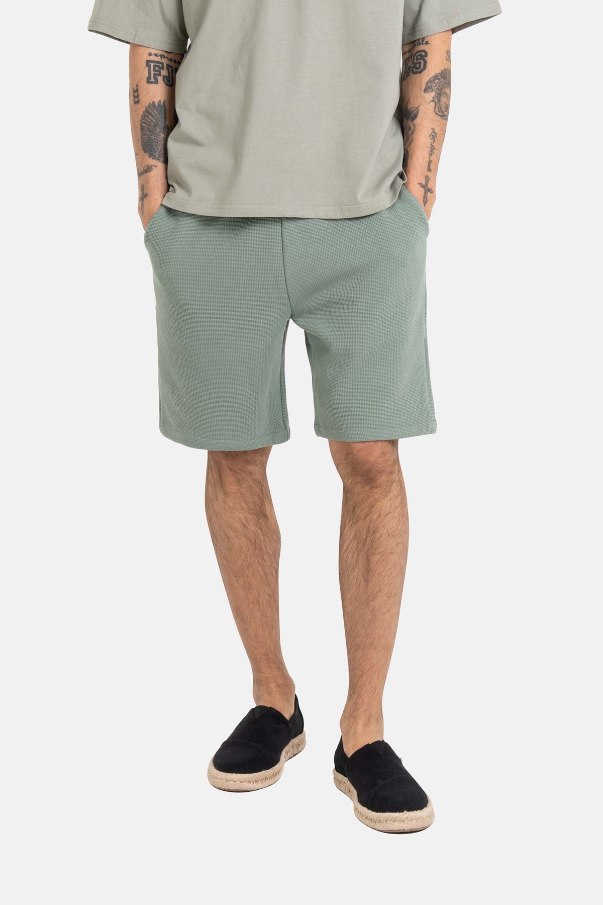 Surface Short Waffle Chinois Green
