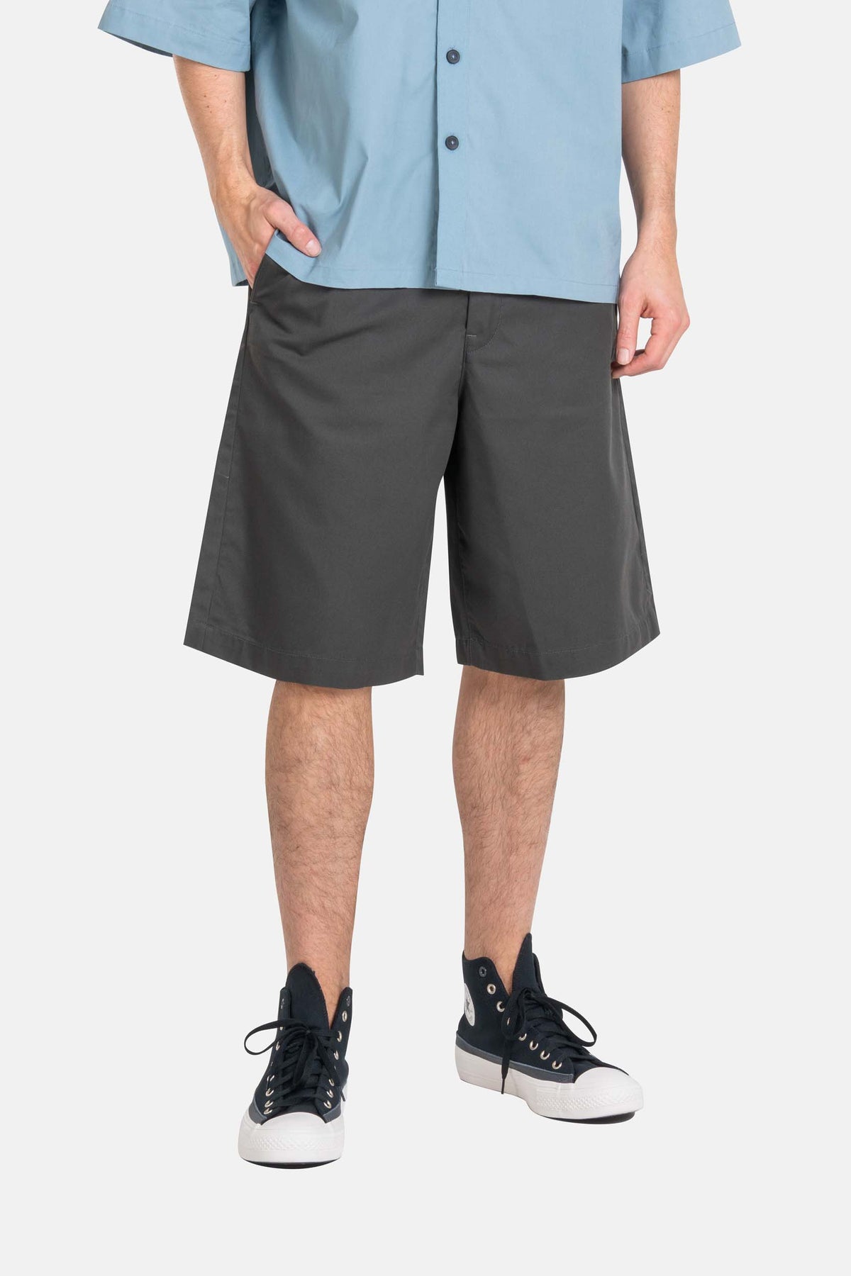 Loose Chino Short PC Vulcan Grey
