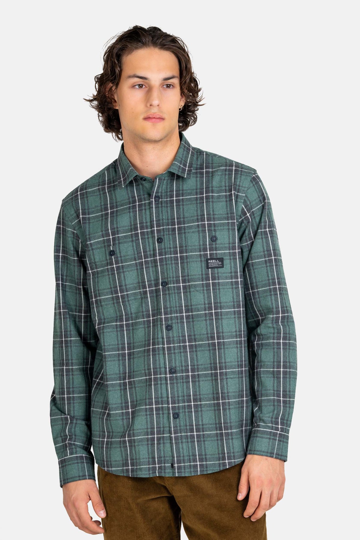 Alvar Check Shirt Green/Black/White