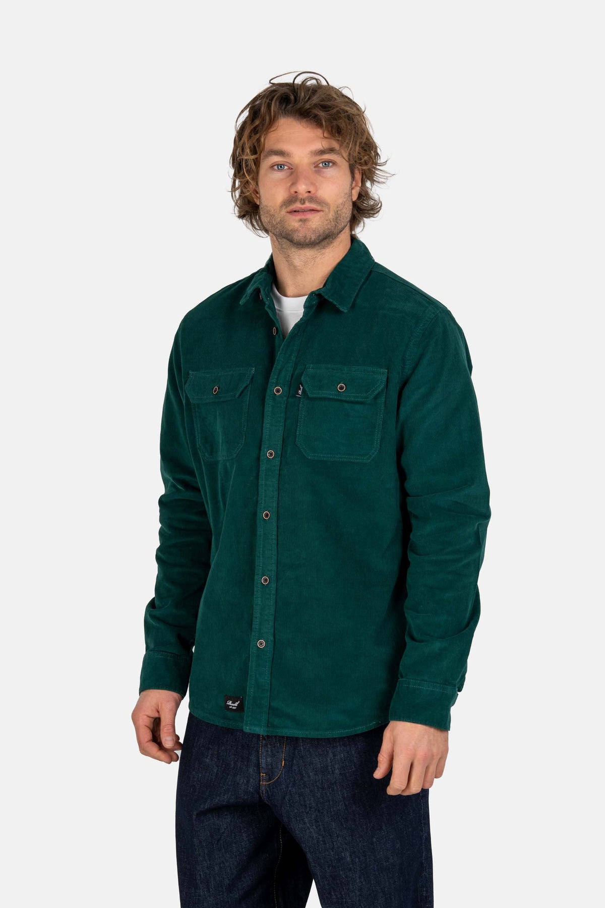 Dual Cord Shirt Forest Green
