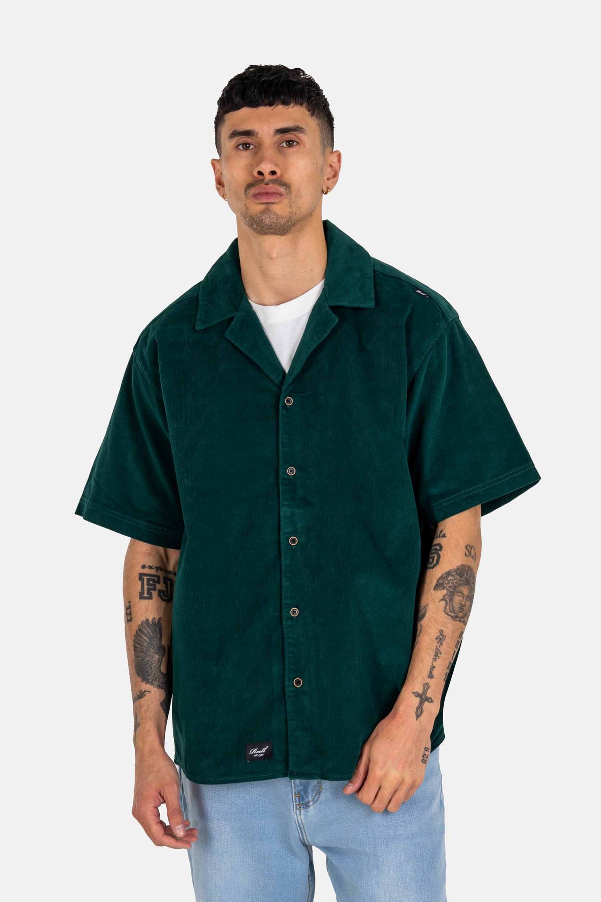 Resort Cord Shirt Forest Green