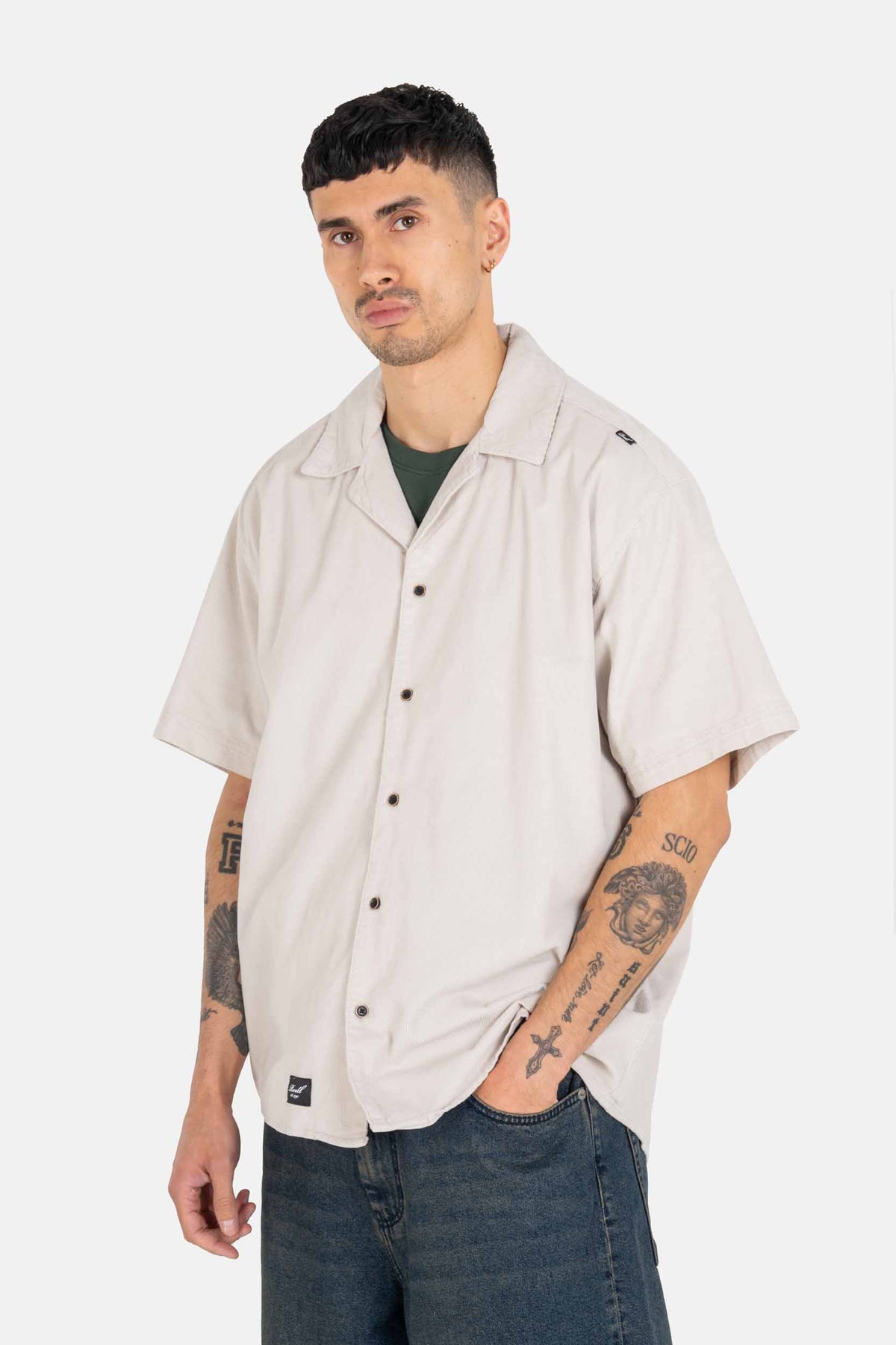 Resort Cord Shirt Oatmeal