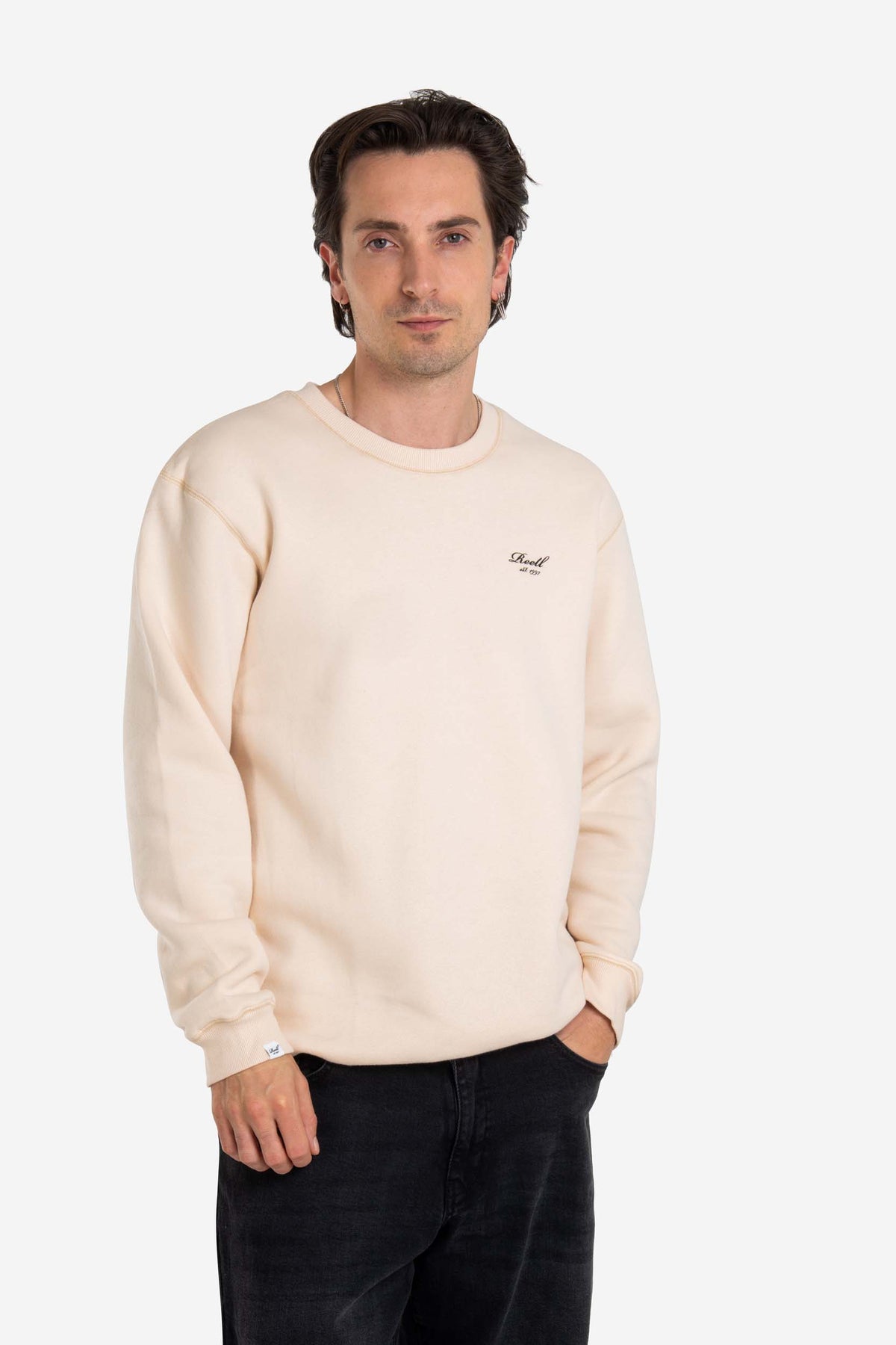 Staple Logo Crewneck Silver Peony