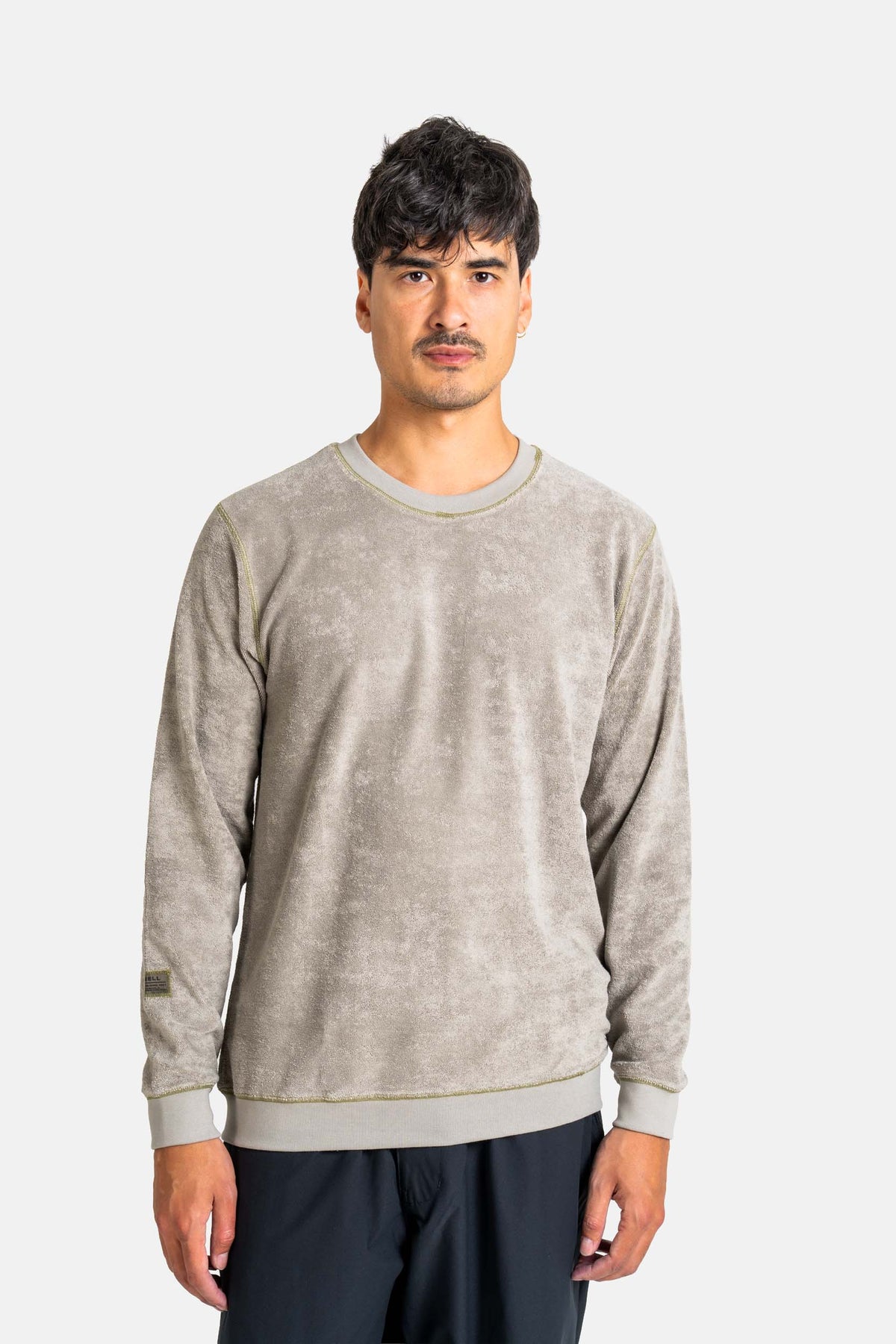 Coverstitch Crewneck Shadow Green