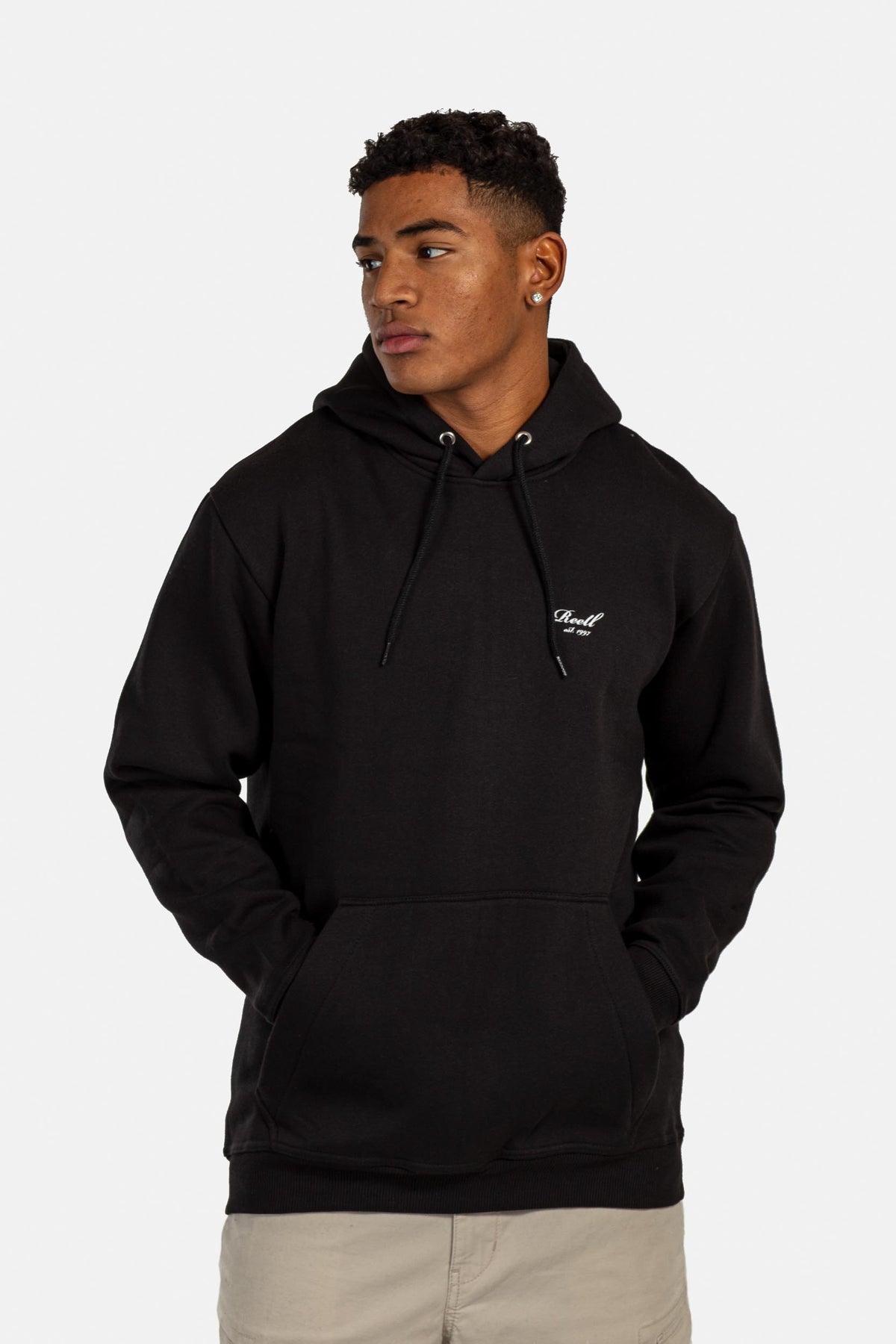 Staple Logo Hoodie Deep Black