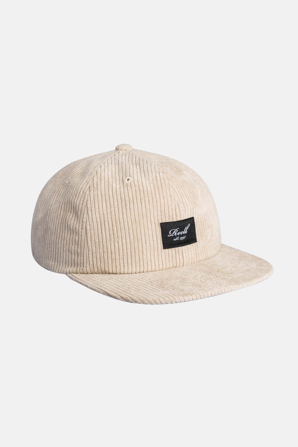 Flat 6-Panel Cap Beige Cord