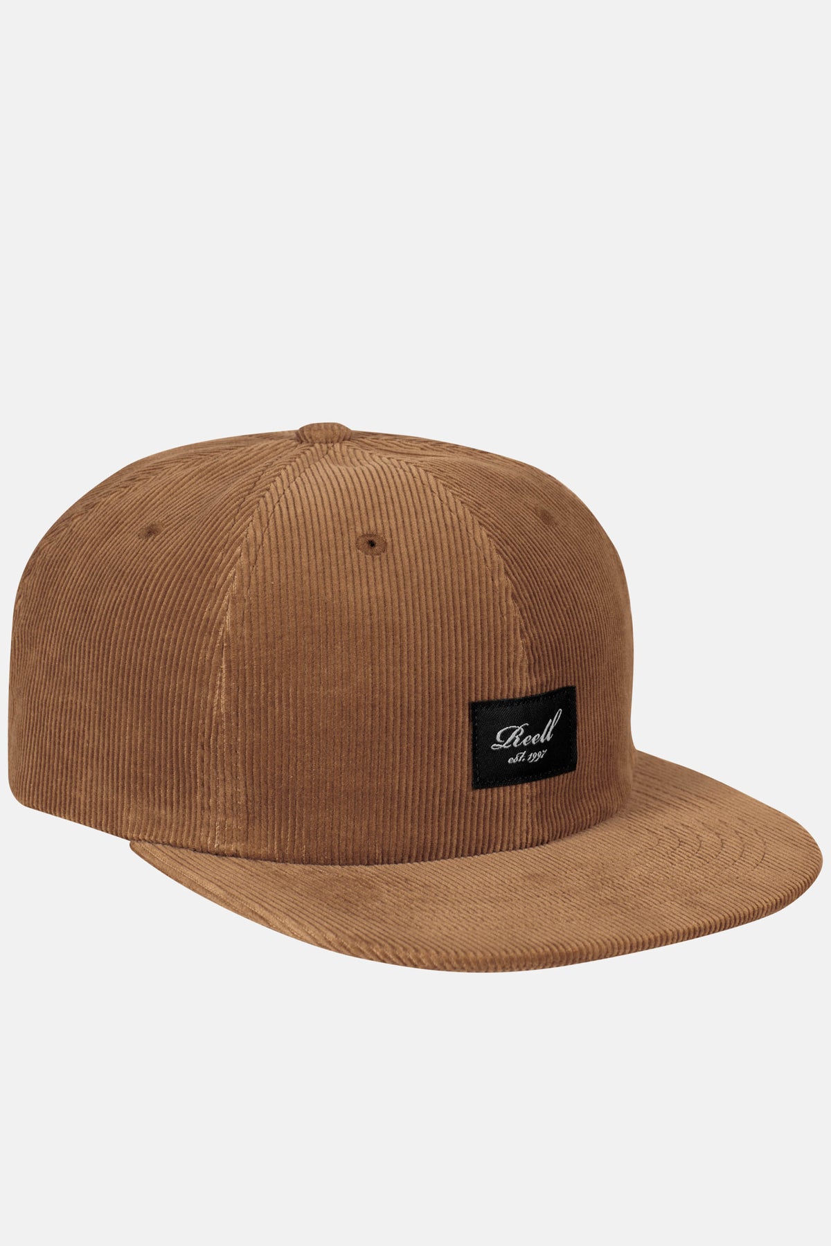 Flat 6-Panel Cap Copper Brown Cord