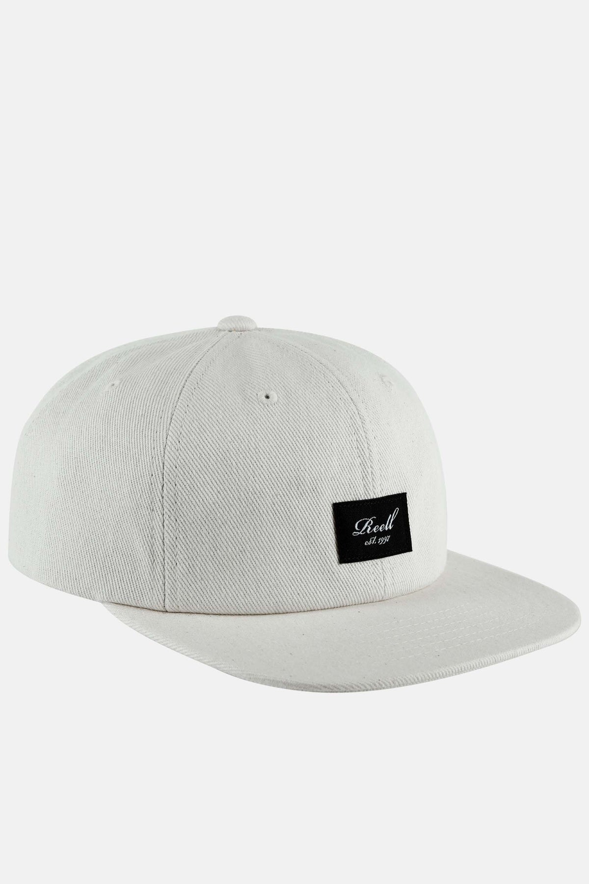Flat 6-Panel Cap Natural Twill