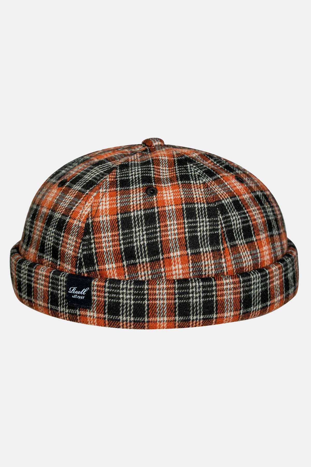 Docker Cap Brown Plaid