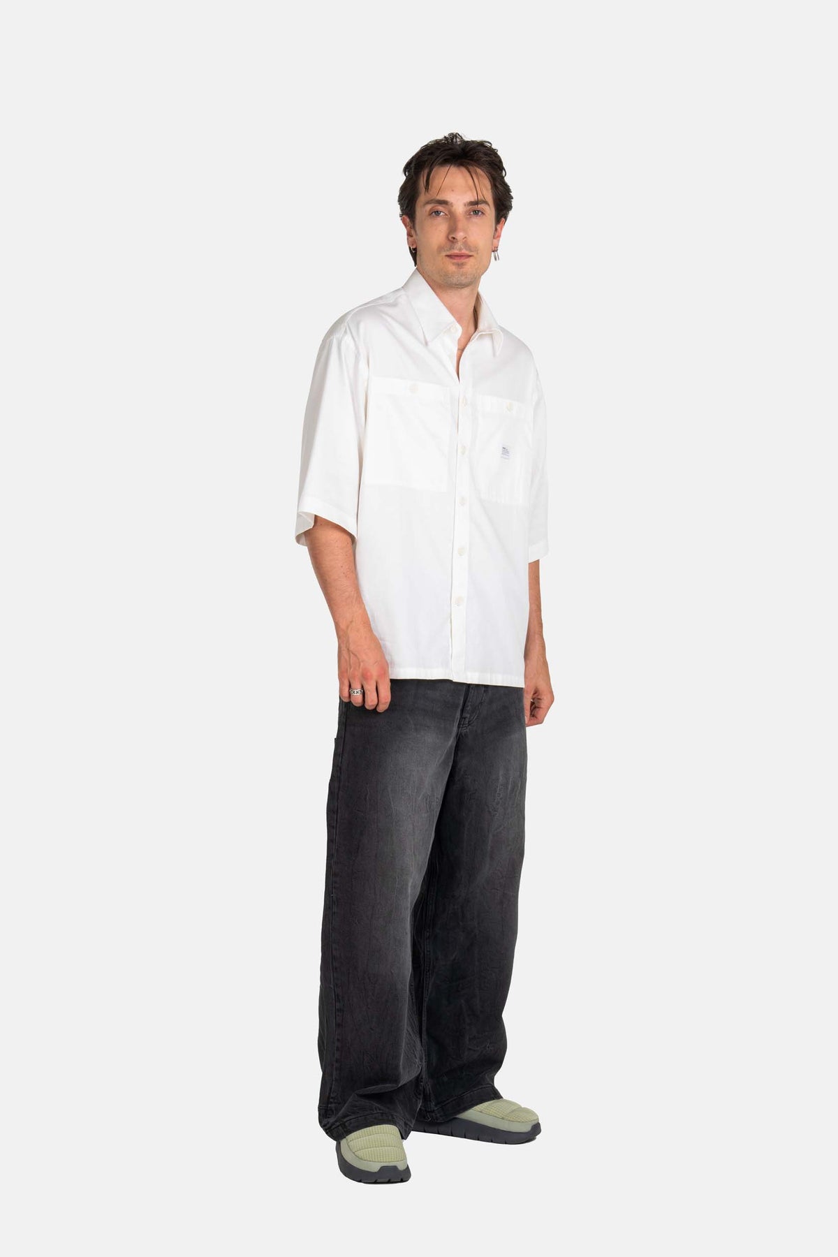 Giant Baggy Black Grey Wash
