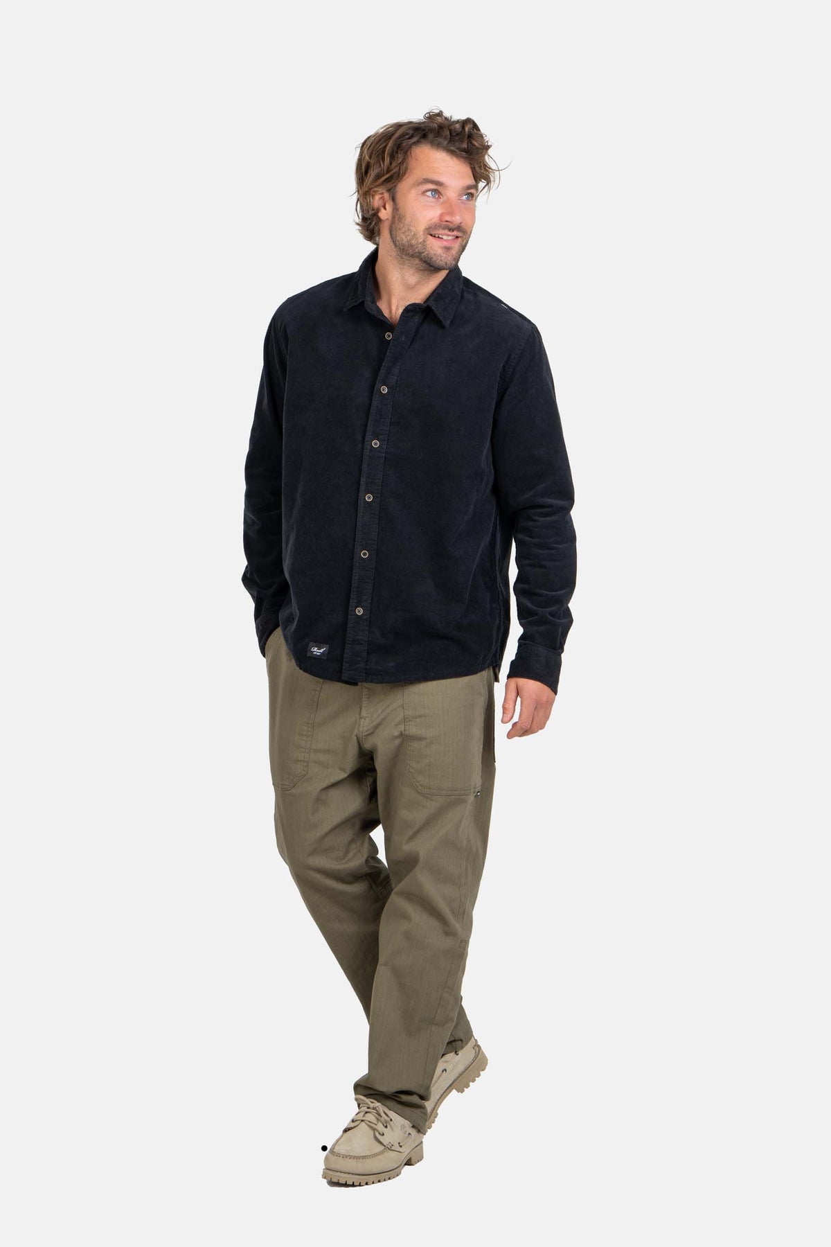 Parker Pant Olive Herringbone Twill