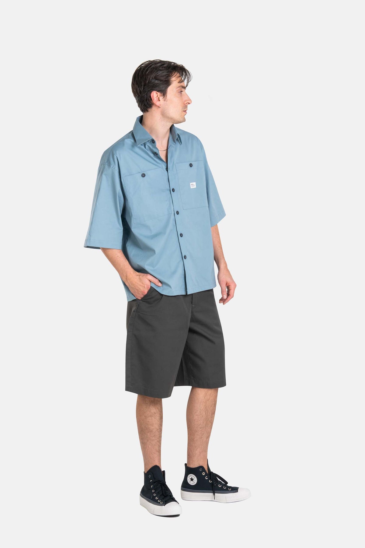 Loose Chino Short PC Vulcan Grey