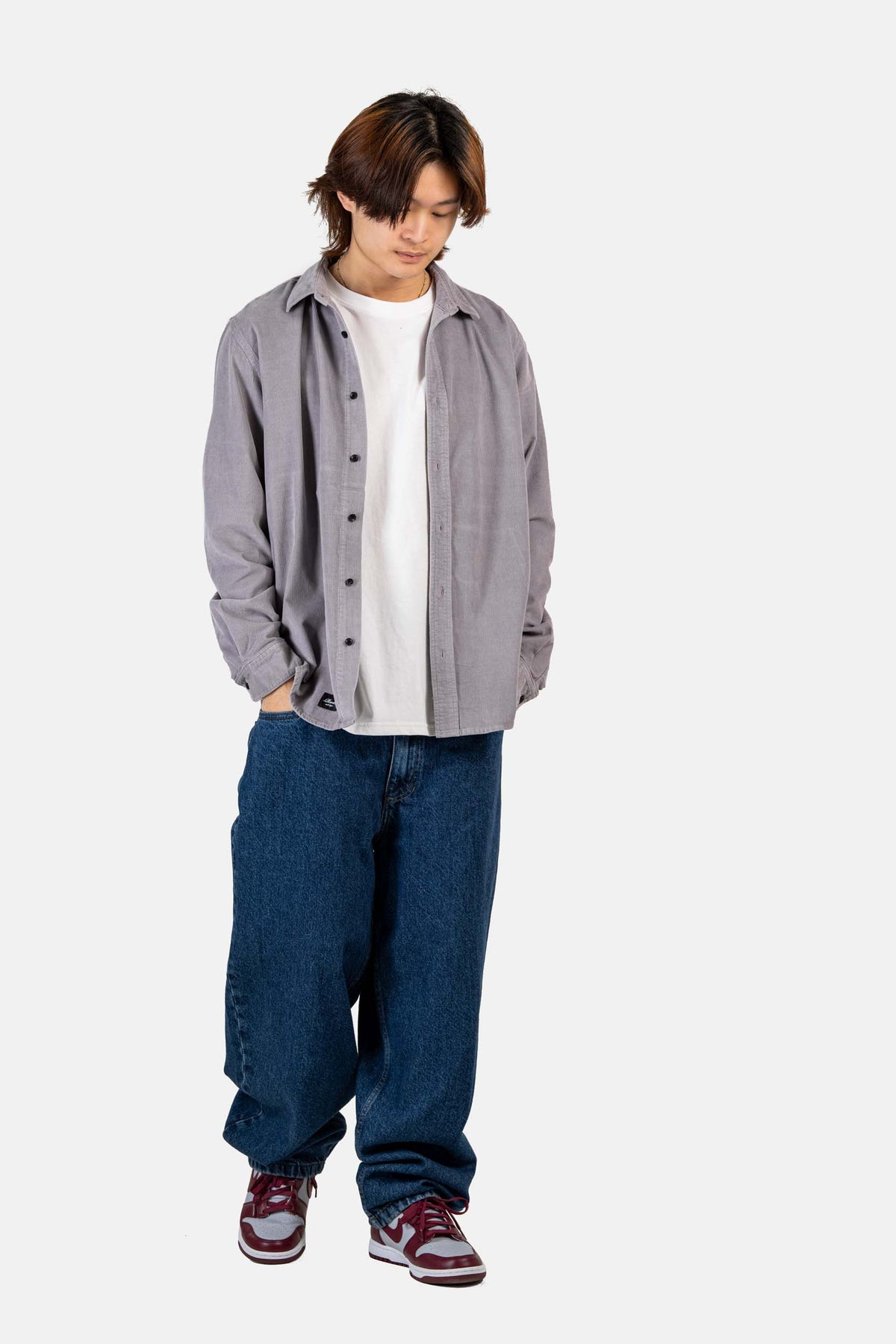 Strike Shirt Grey Purple