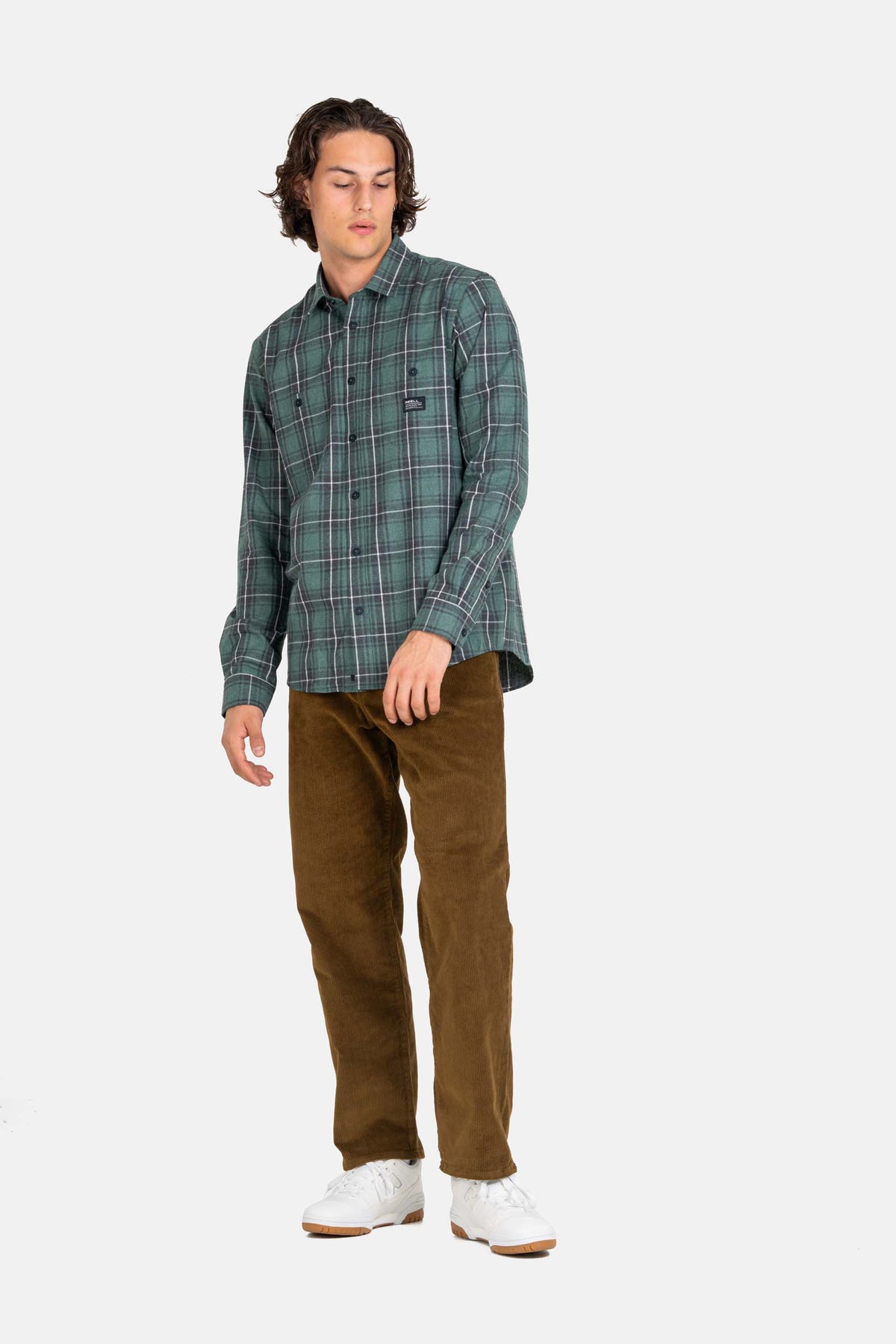Alvar Check Shirt Green/Black/White