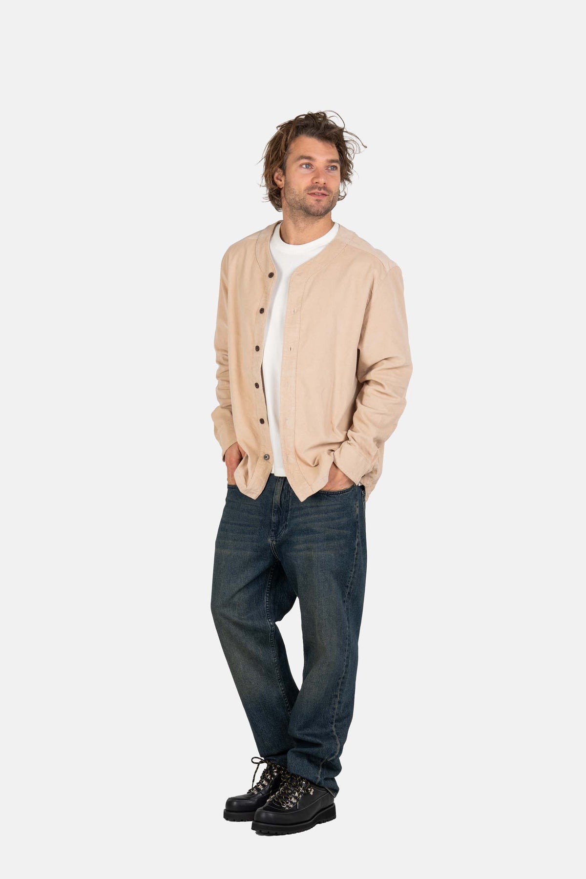 Pitcher Shirt Cashew Sand