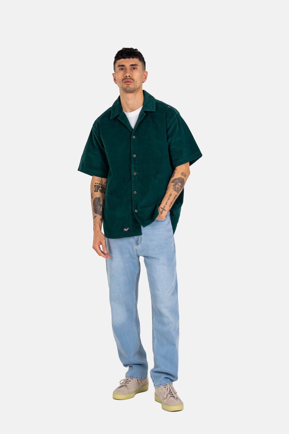 Resort Cord Shirt Forest Green