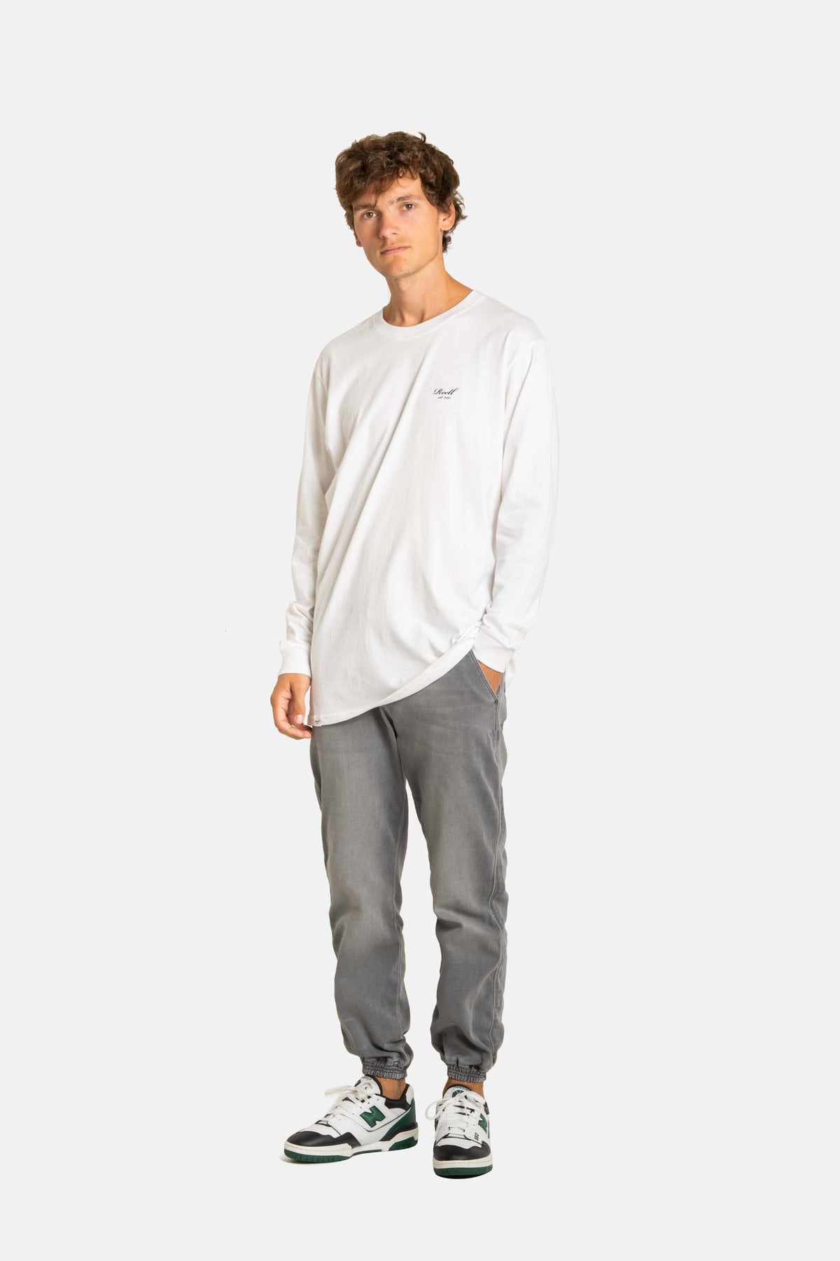 Staple Logo Longsleeve Snow White