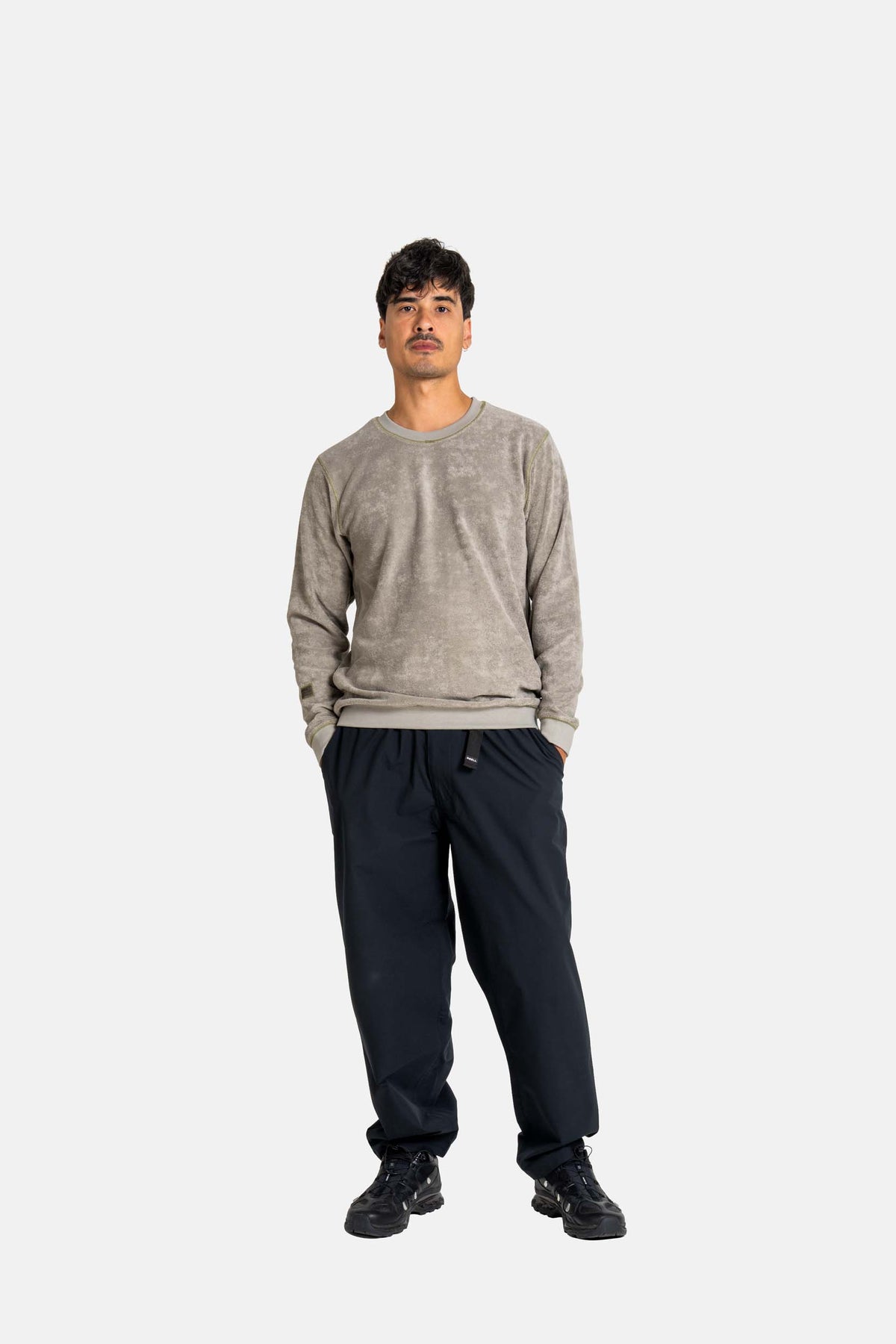 Coverstitch Crewneck Shadow Green