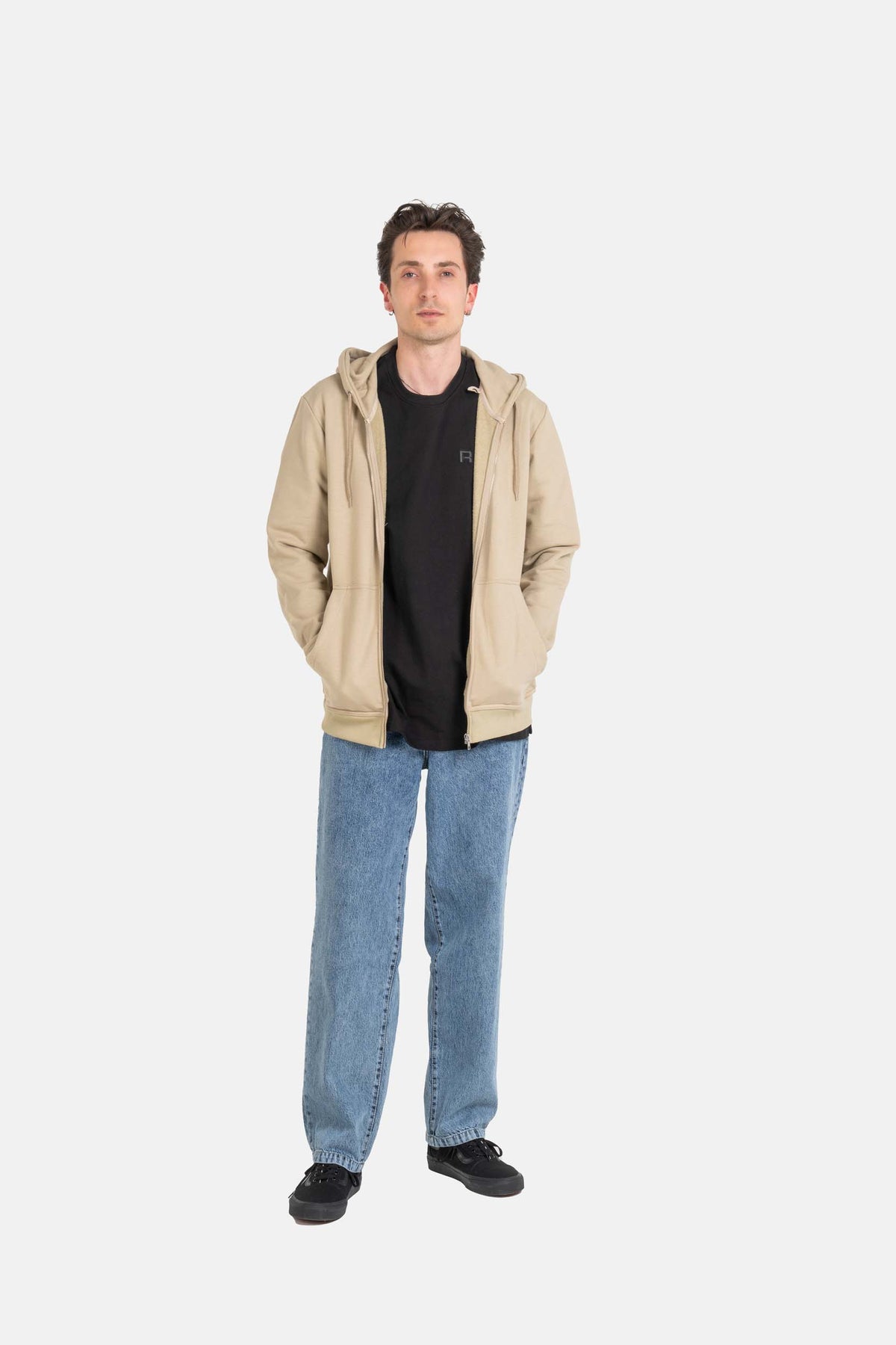 Staple Terry Zip Hoodie Eucalyptus