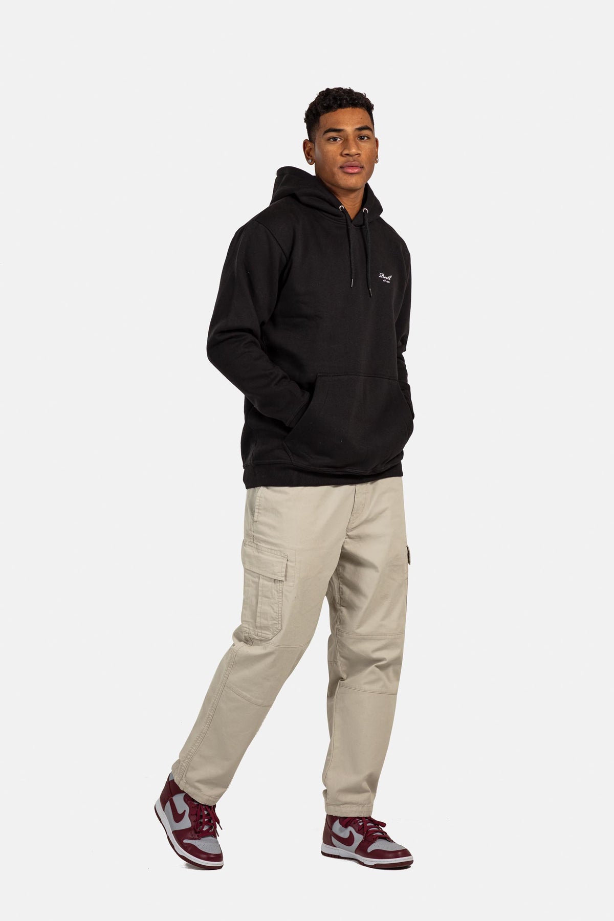 Staple Logo Hoodie Deep Black