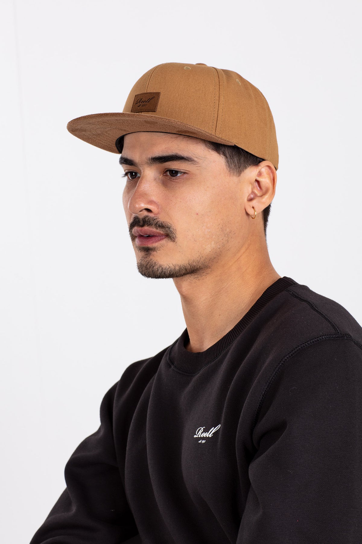 Suede Cap Ocre Brown