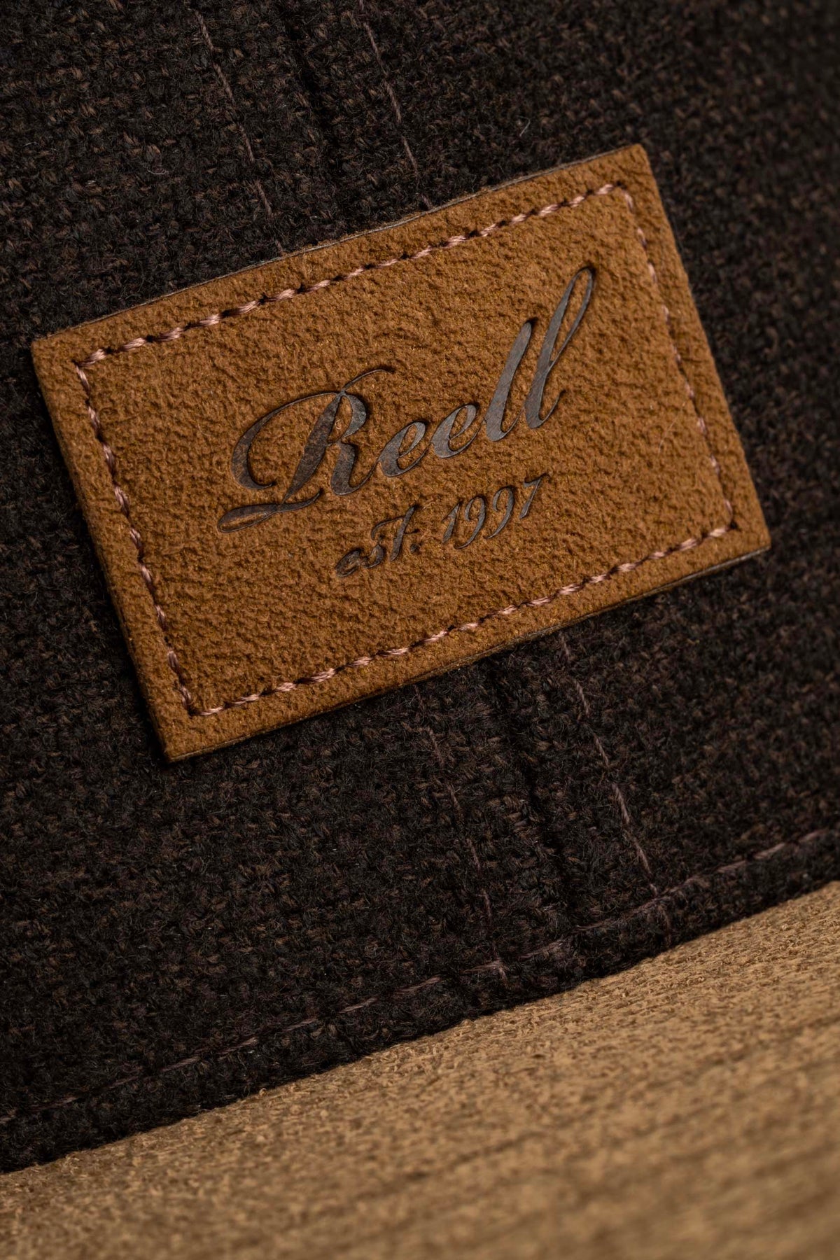 Suede Cap Dark Brown Tweed