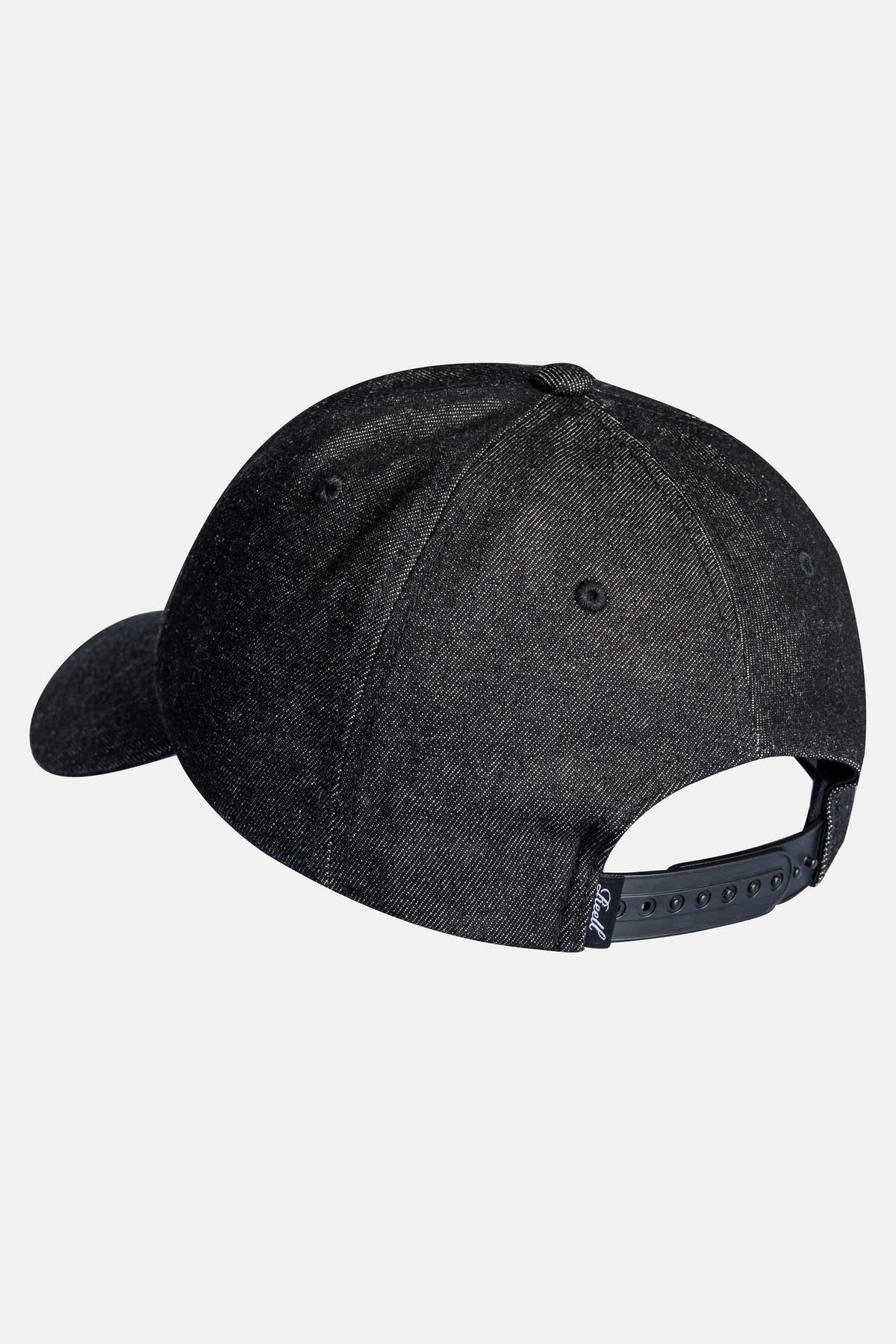 Single Script Cap Black Denim