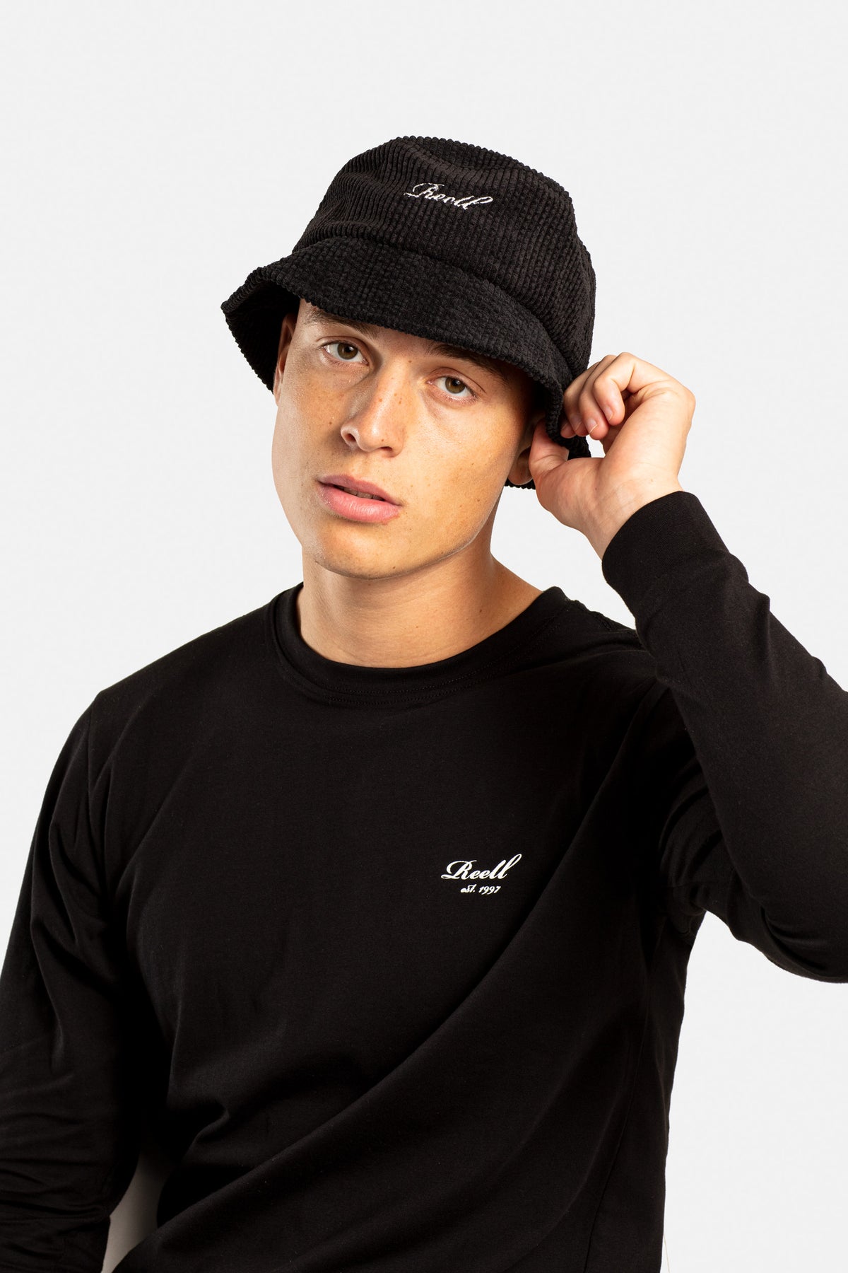 Bucket Hat Black Cord