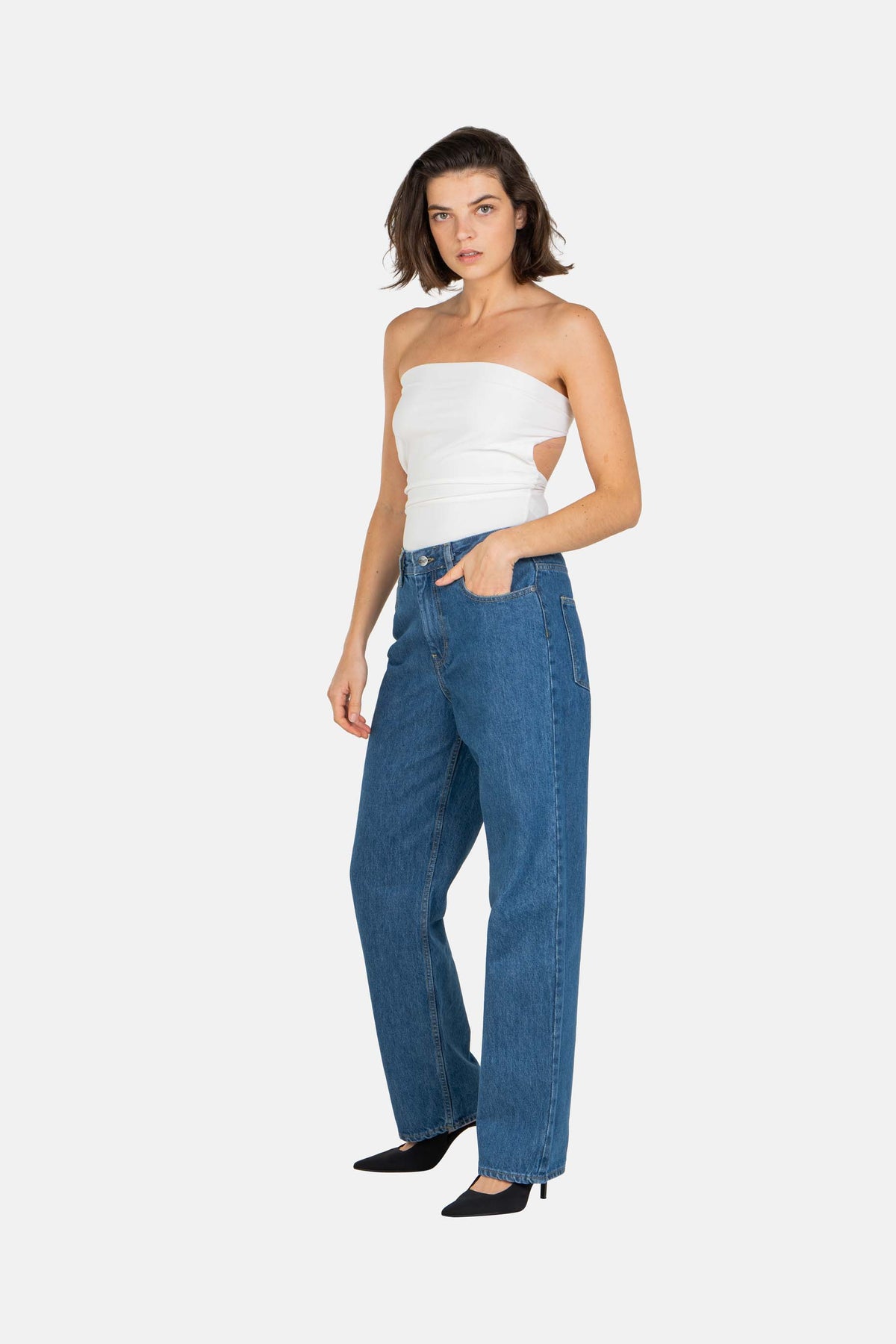 Women Betty Baggy Origin Mid Blue