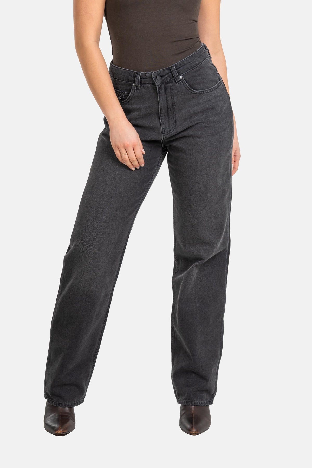 Women Betty Baggy Dark Grey Stone