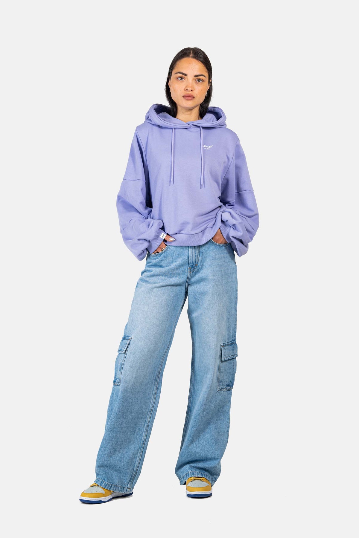 Women Mia Cargo Jeans Light Blue