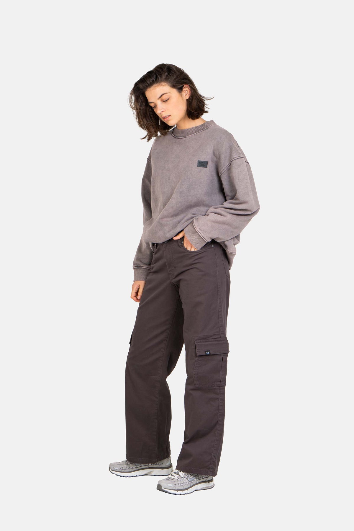 Women Mia Cargo Stone Grey