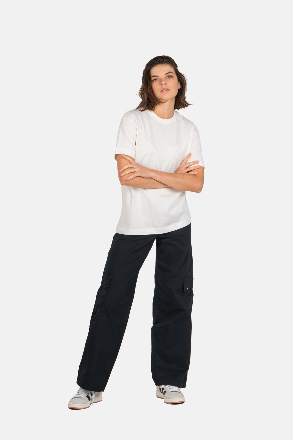Women Marusha Cargo Black Canvas