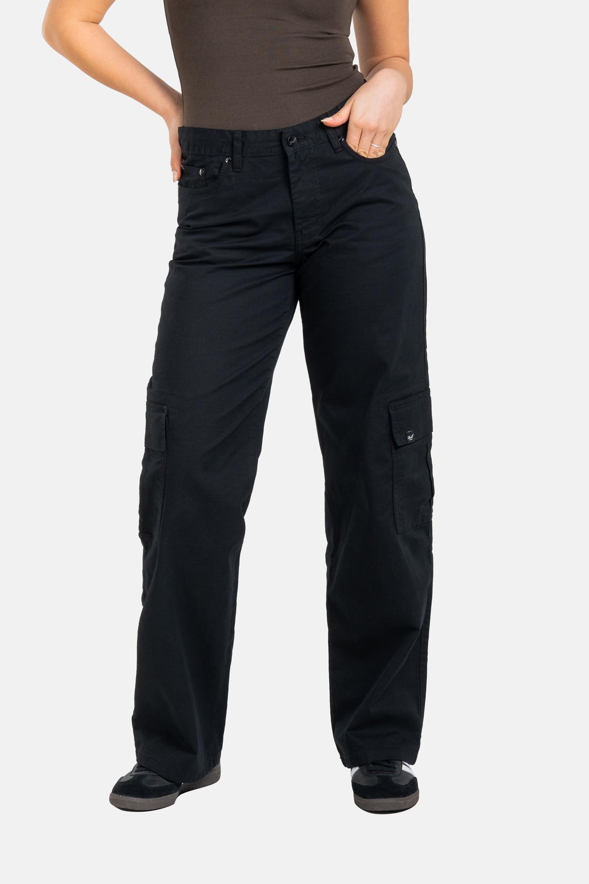 Women Mia Cargo Deep Black Canvas