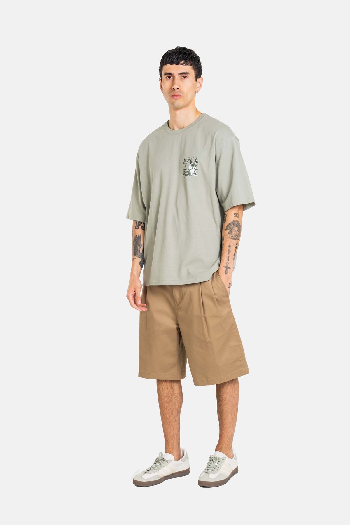 Equali T-Shirt Green Fog