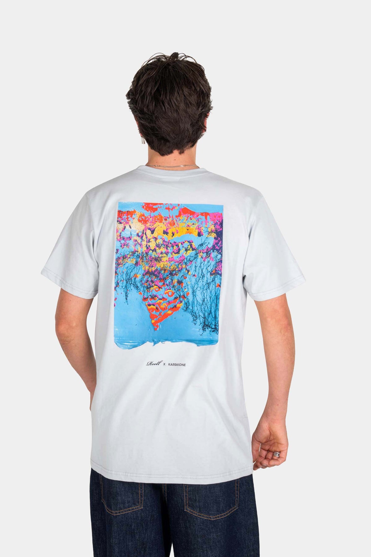 Reell x Karskione T-Shirt Water Blue