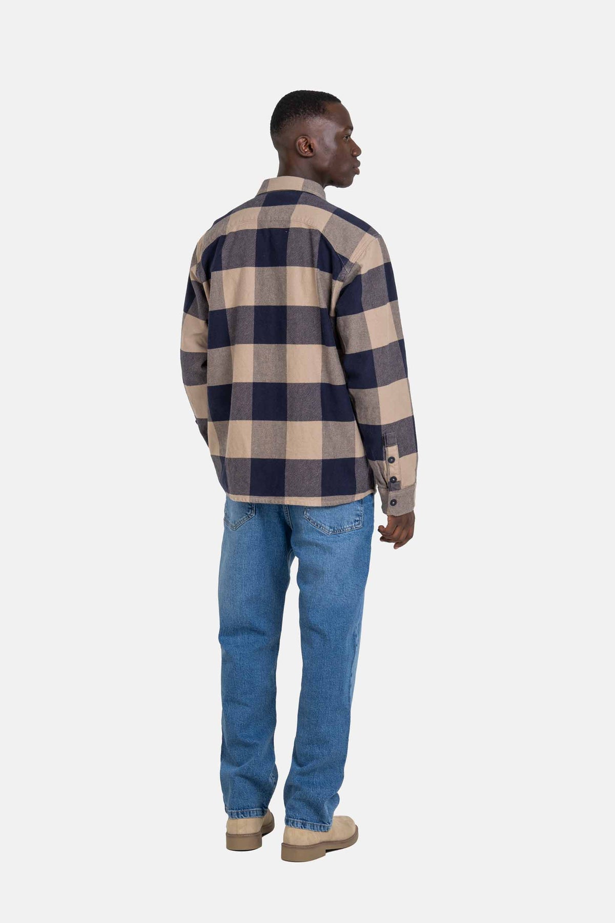 Freeman Shirt Check Navy/Sand