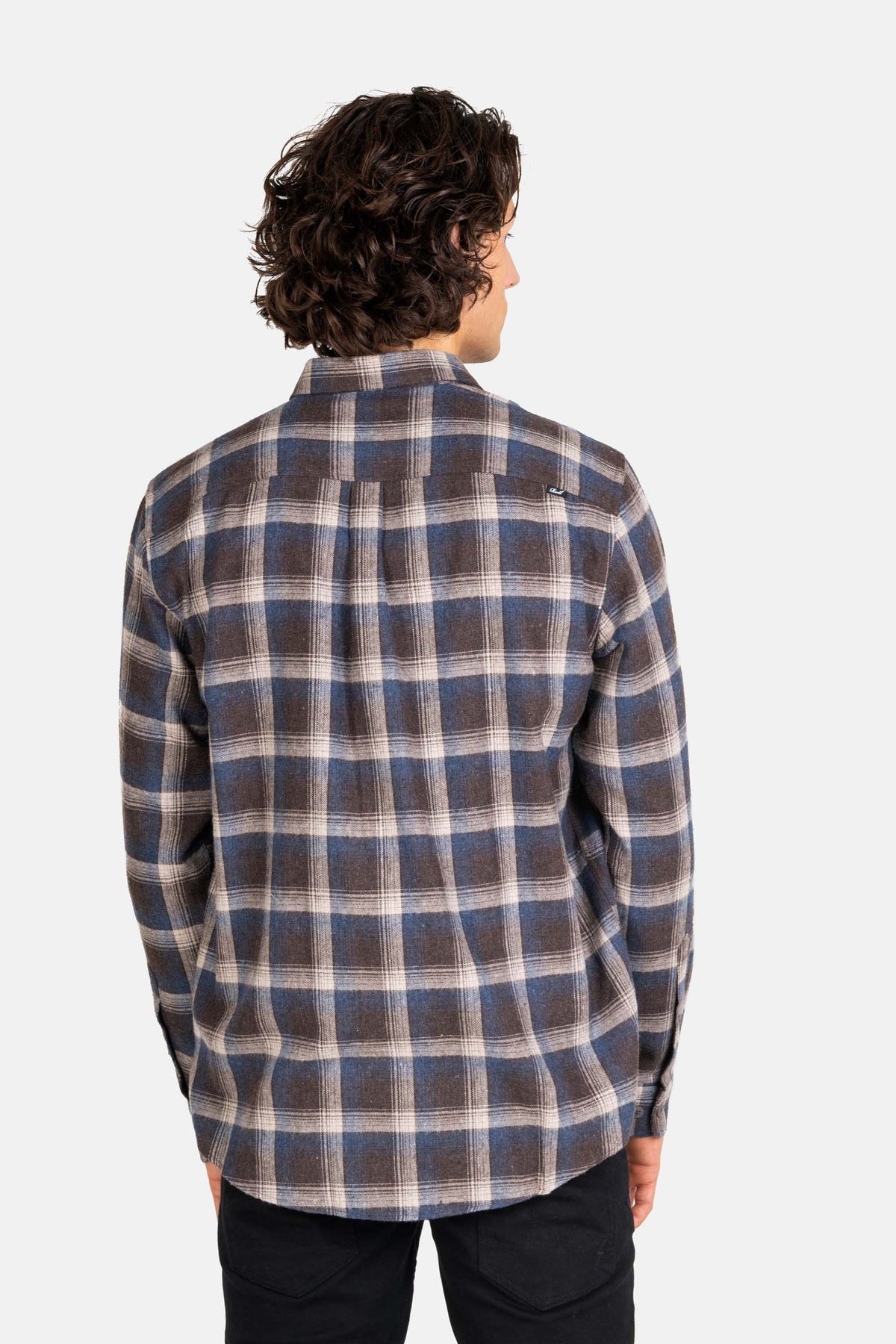 Alvar Check Shirt Blue/White/Brown