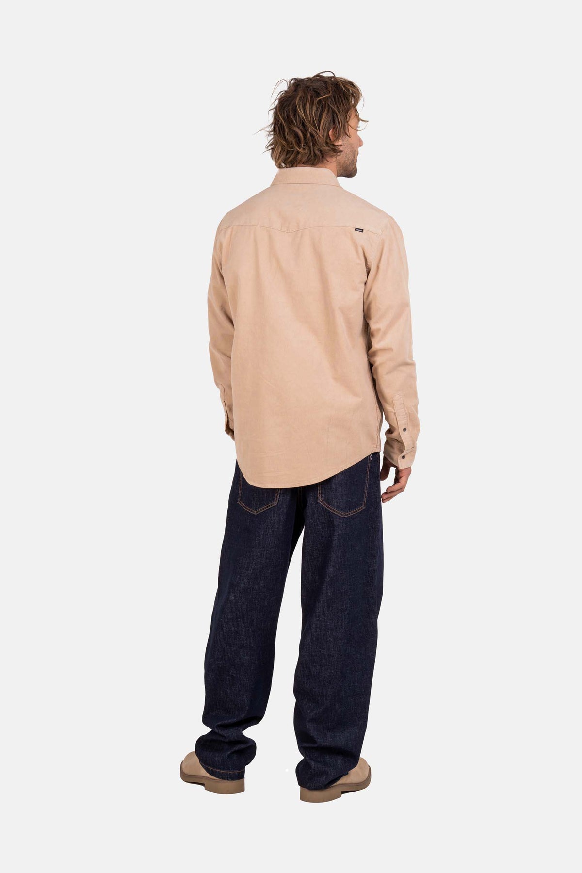 Western Cord Shirt Cashew Sand