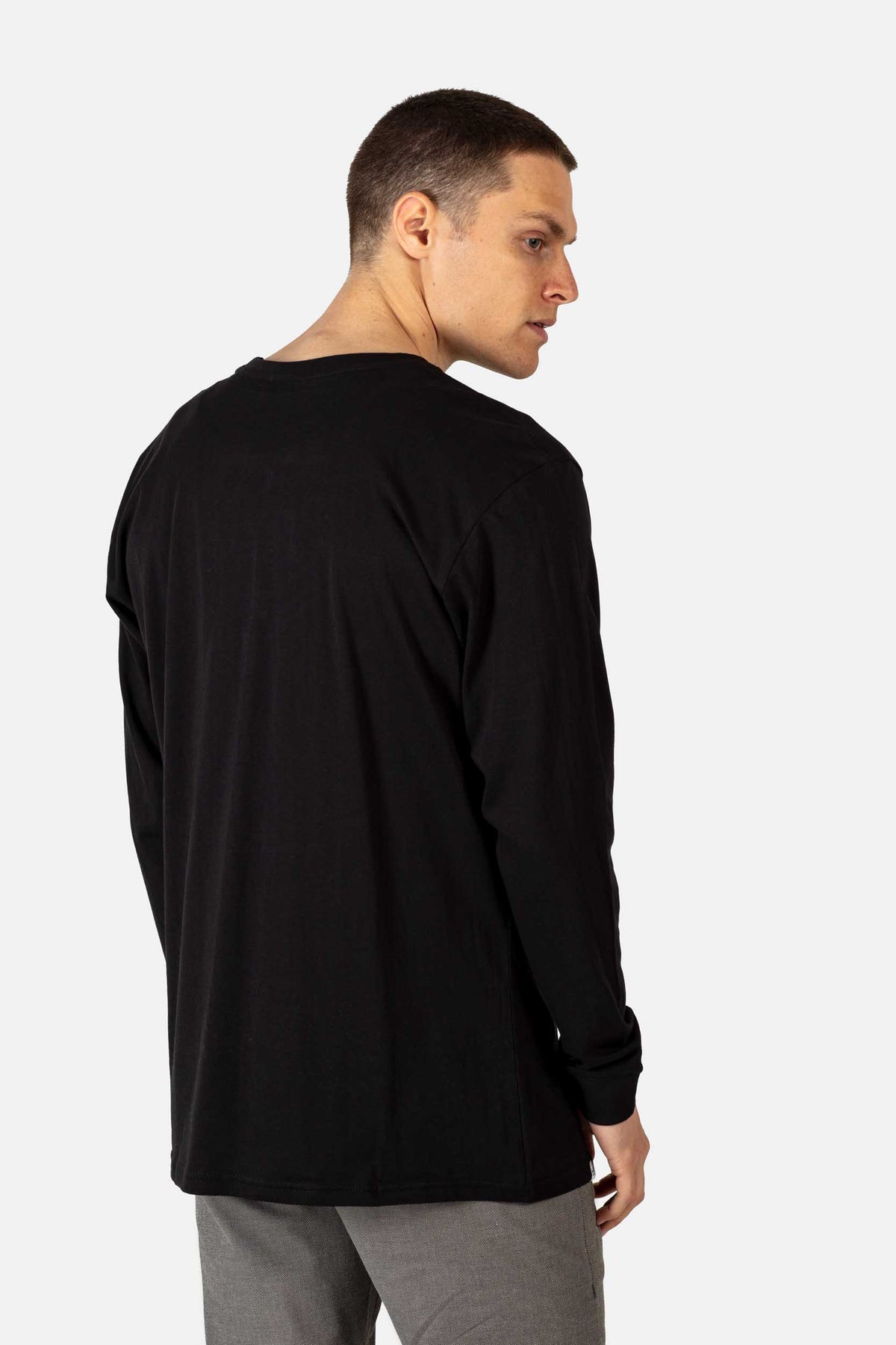 Staple Logo Longsleeve Deep Black