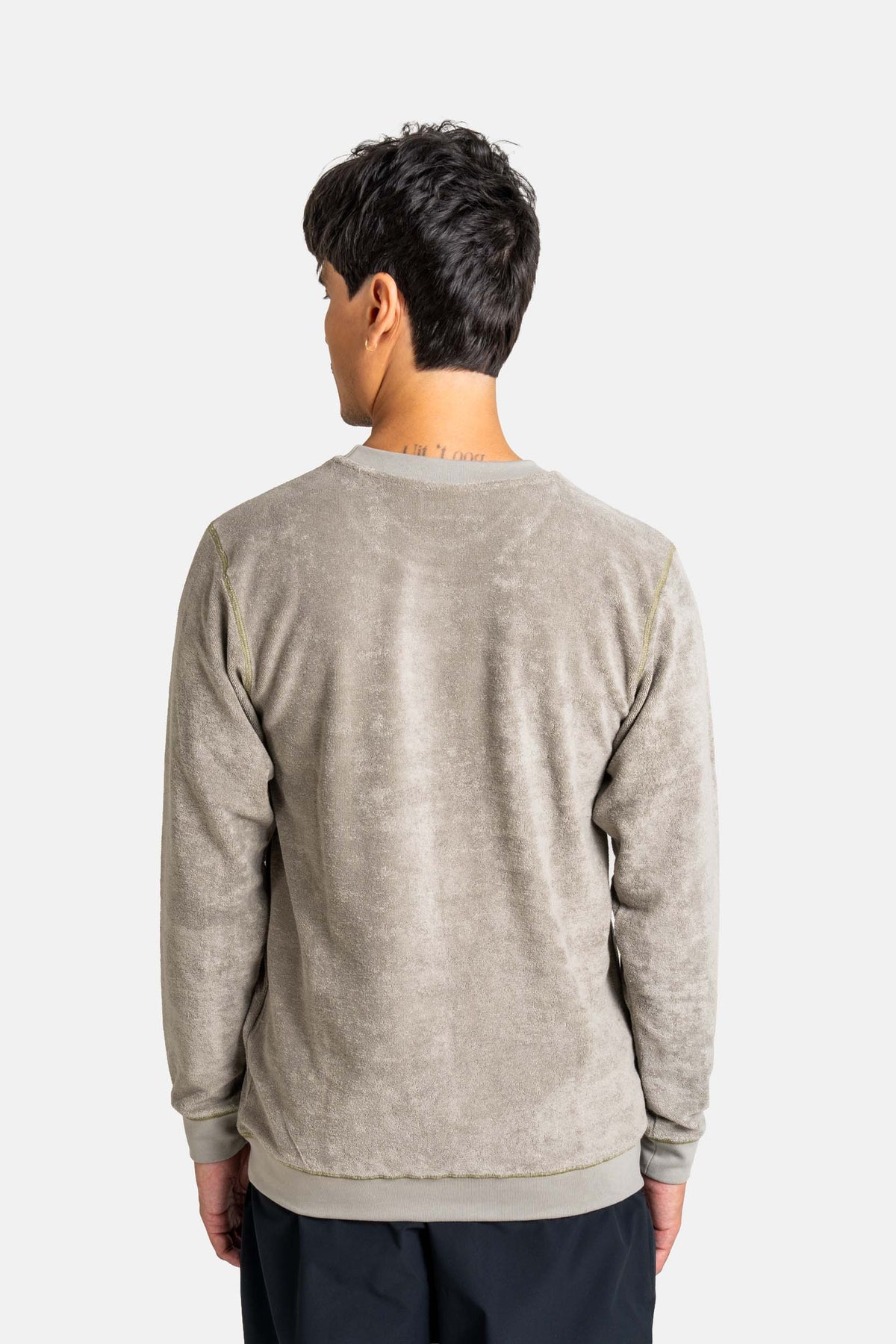 Coverstitch Crewneck Shadow Green