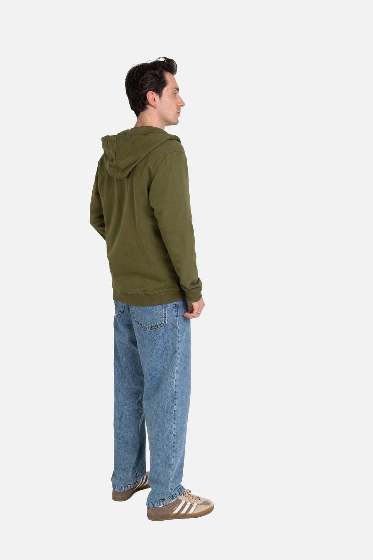 Staple Terry Zip Hoodie Bracken Green