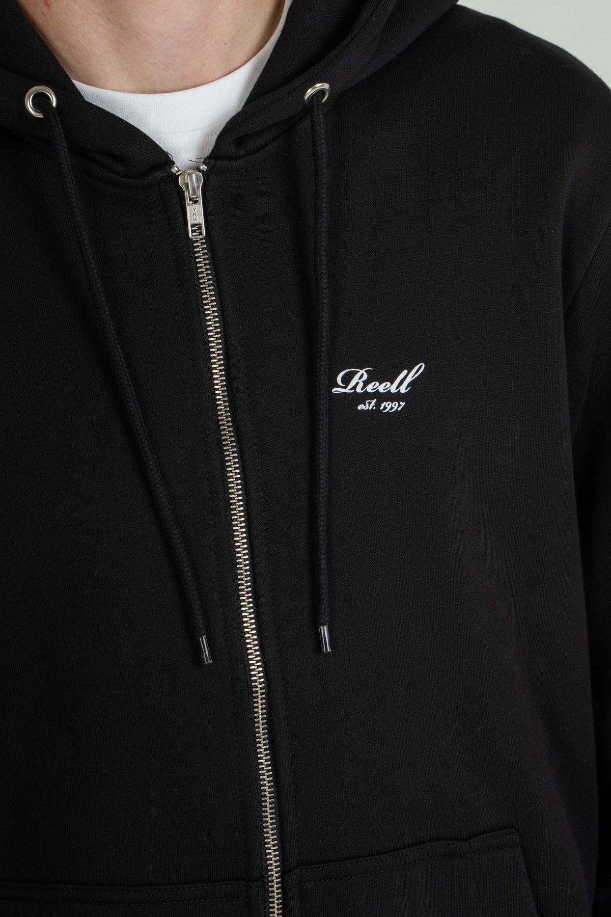 Staple Logo Zip Hoodie Deep Black