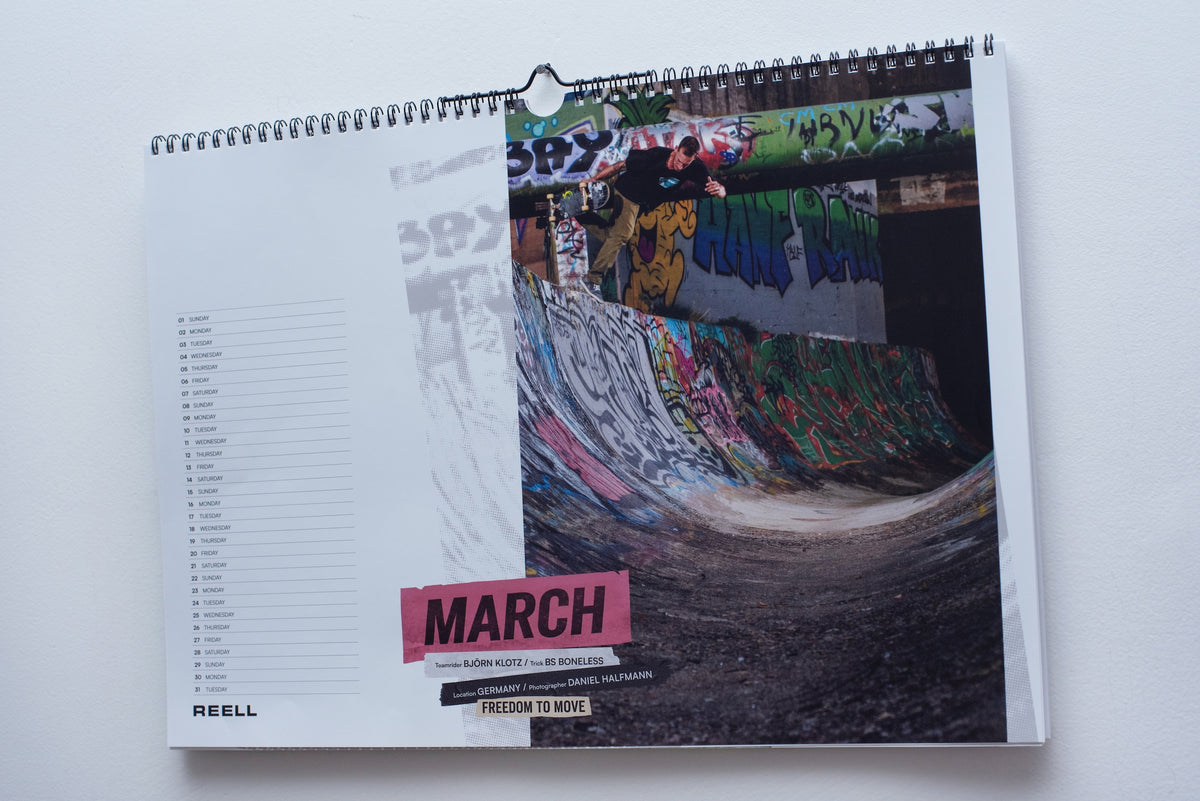Reell Skate Calendar 2026