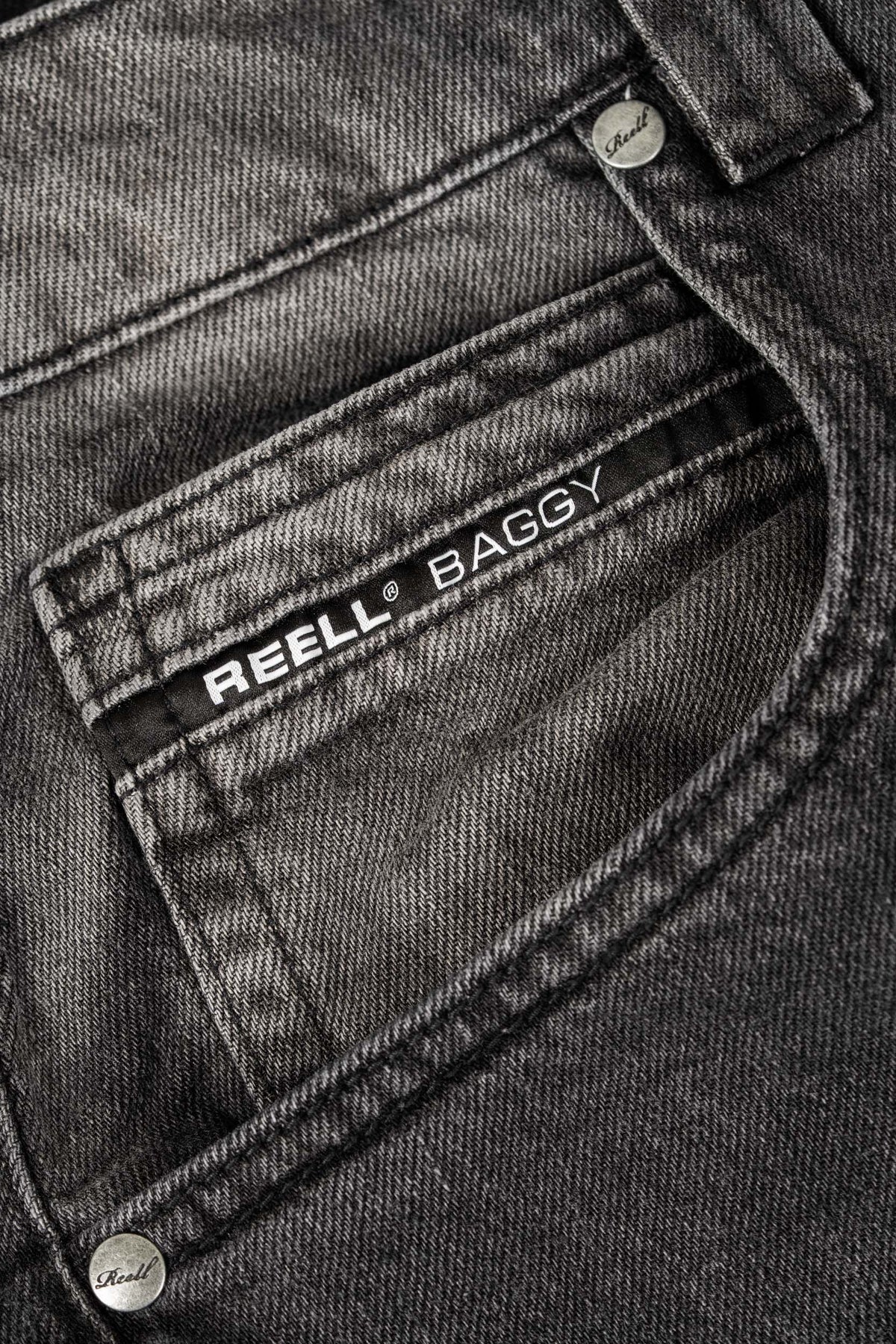 Giant Baggy Black Grey Wash