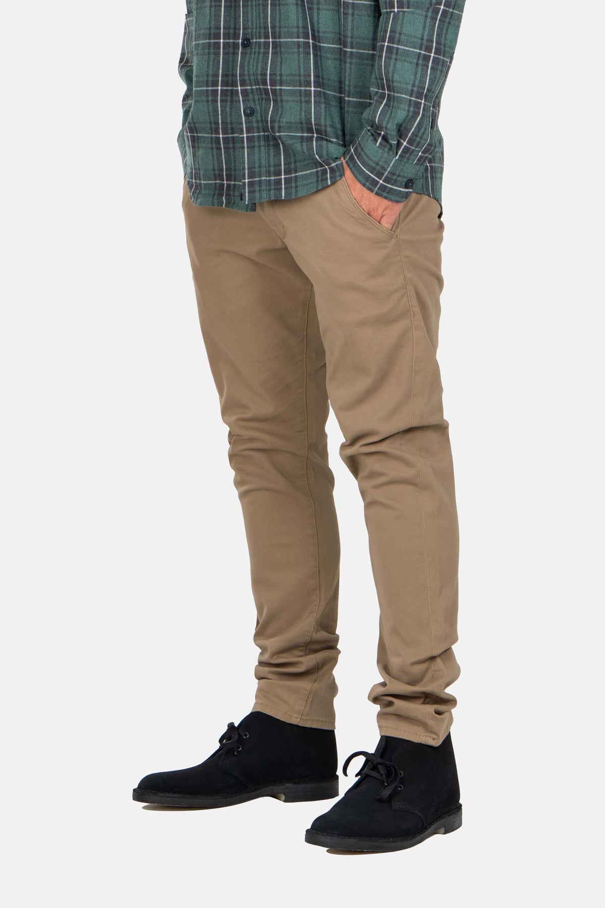 Flex Tapered Chino Dark Sand