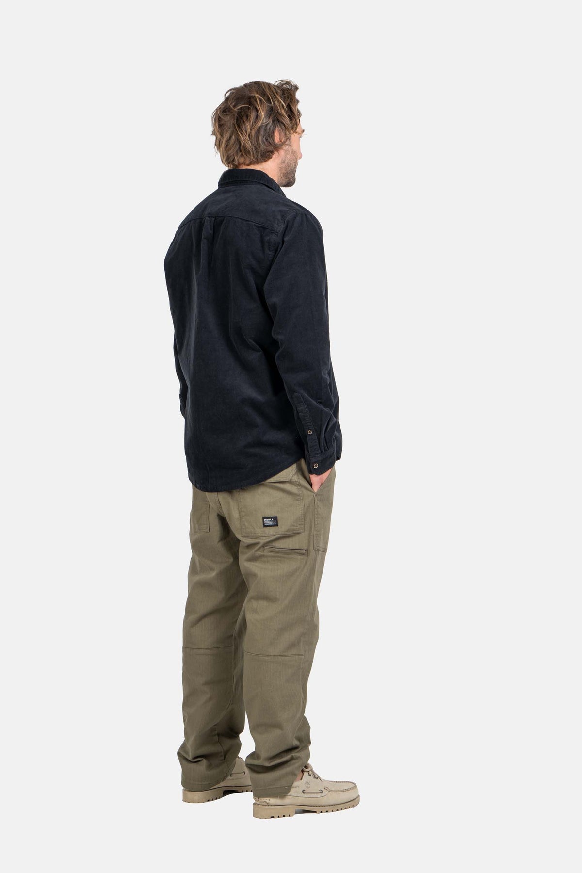 Parker Pant Olive Herringbone Twill