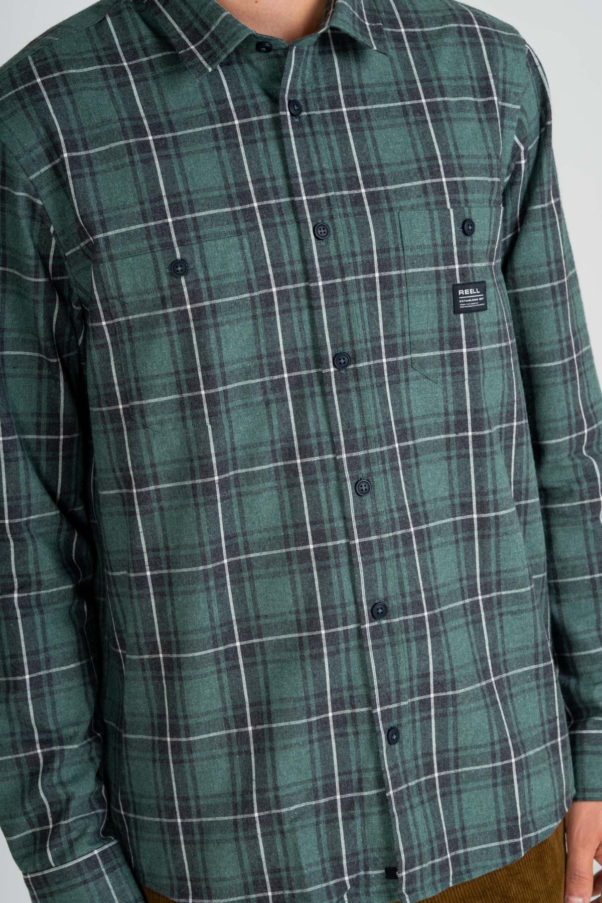 Alvar Check Shirt Green/Black/White