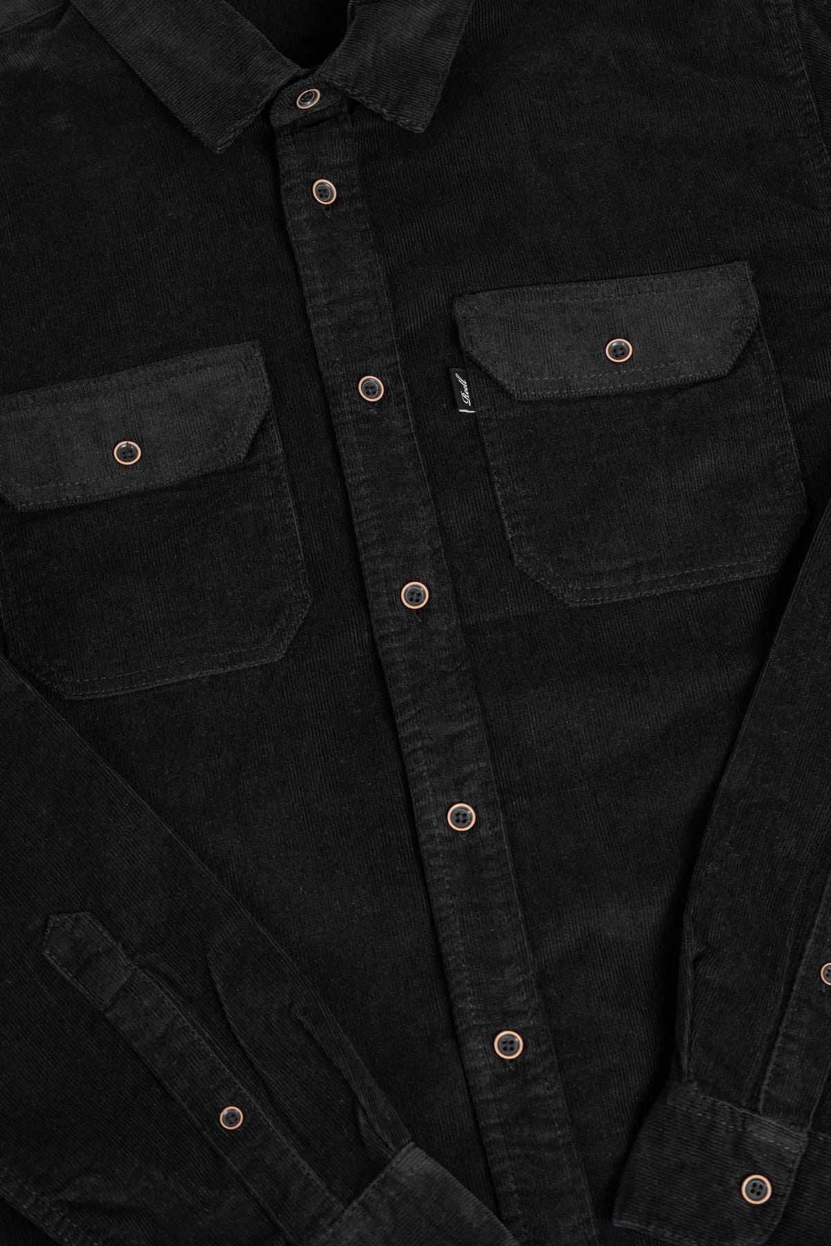 Dual Cord Shirt Deep Black